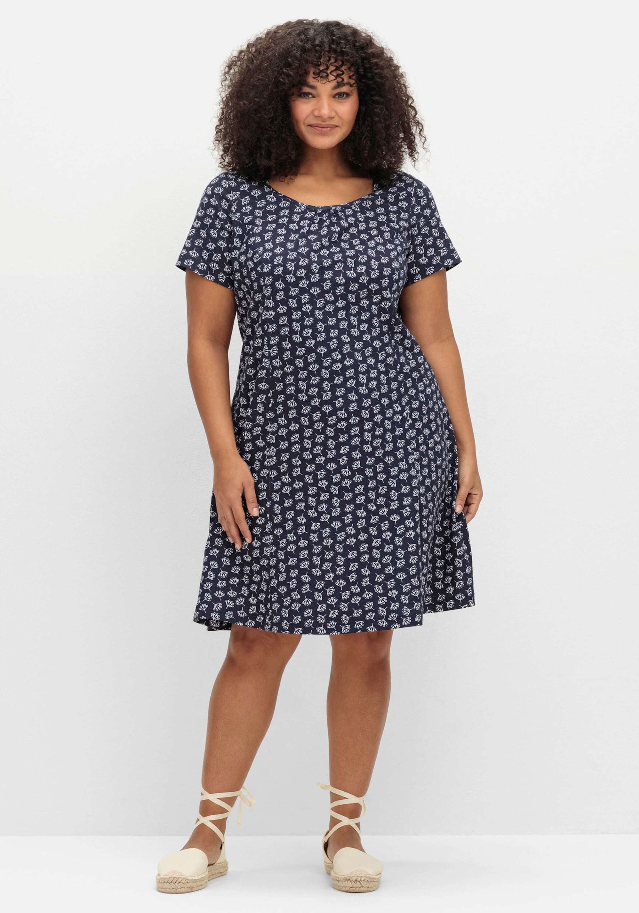 Sieh an! Jerseykleid Jersey-Kleid Kurzarm