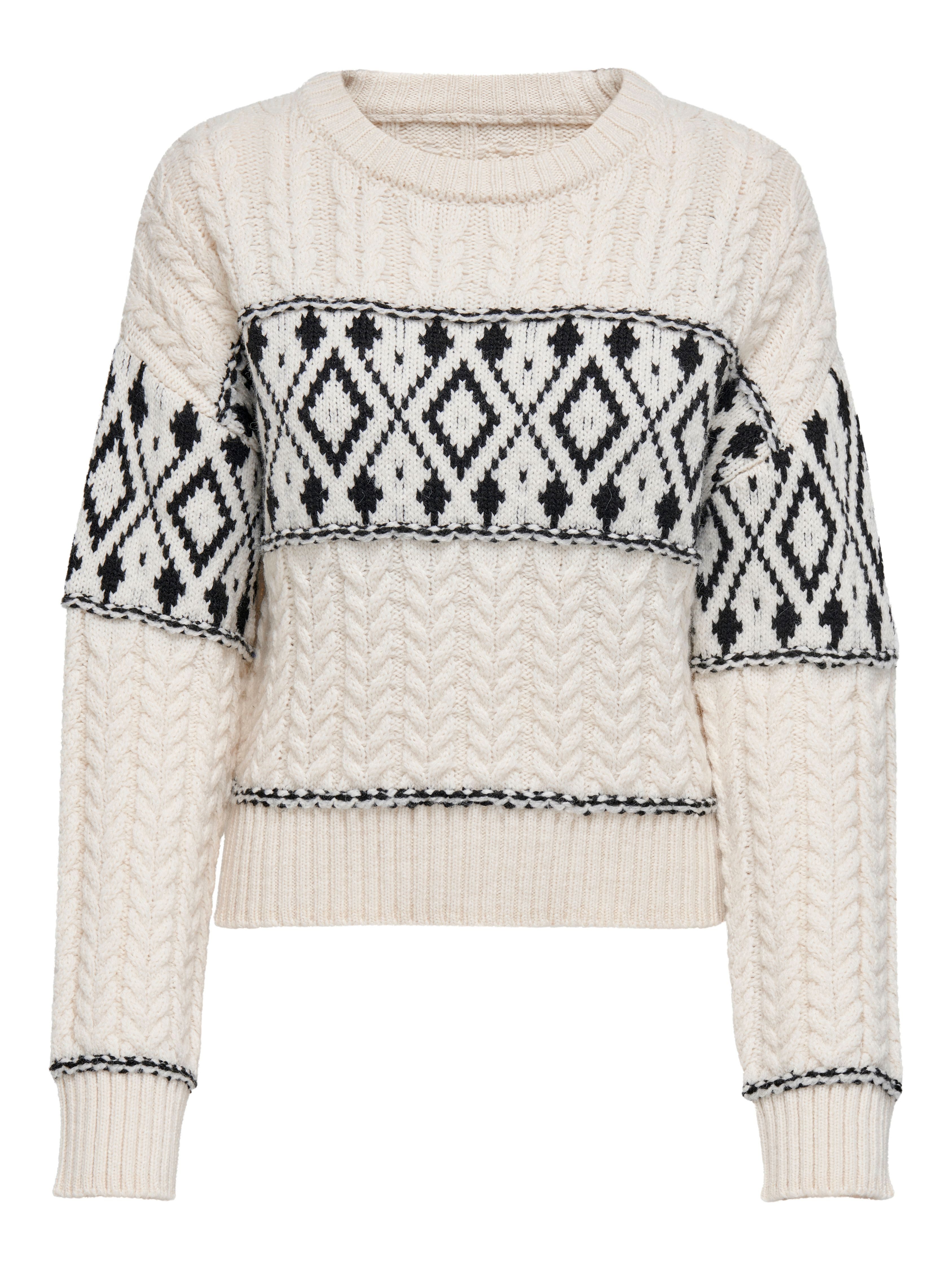 ONLY Strickpullover "ONLMARENT L/S PULLOVER KNT NOOS", mit Strickmuster günstig online kaufen