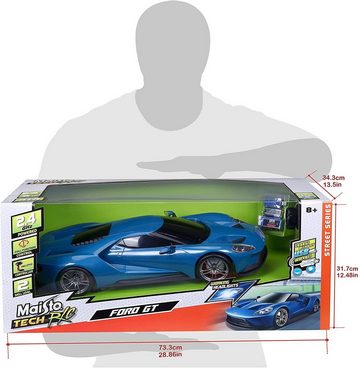 Maisto Tech RC-Auto Ferngesteuertes Auto - Ford GT (blau, 56cm), Street Series