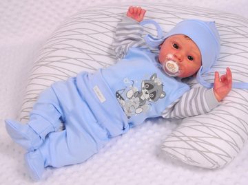 La Bortini Anzug 3-teilig Baby Anzug 3Tlg. Hose Hemdchen Mütze 44 50 56 62 68