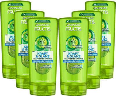 GARNIER Haarspülung Garnier Fructis Kraft & Glanz Spülung, Set, 6-tlg.