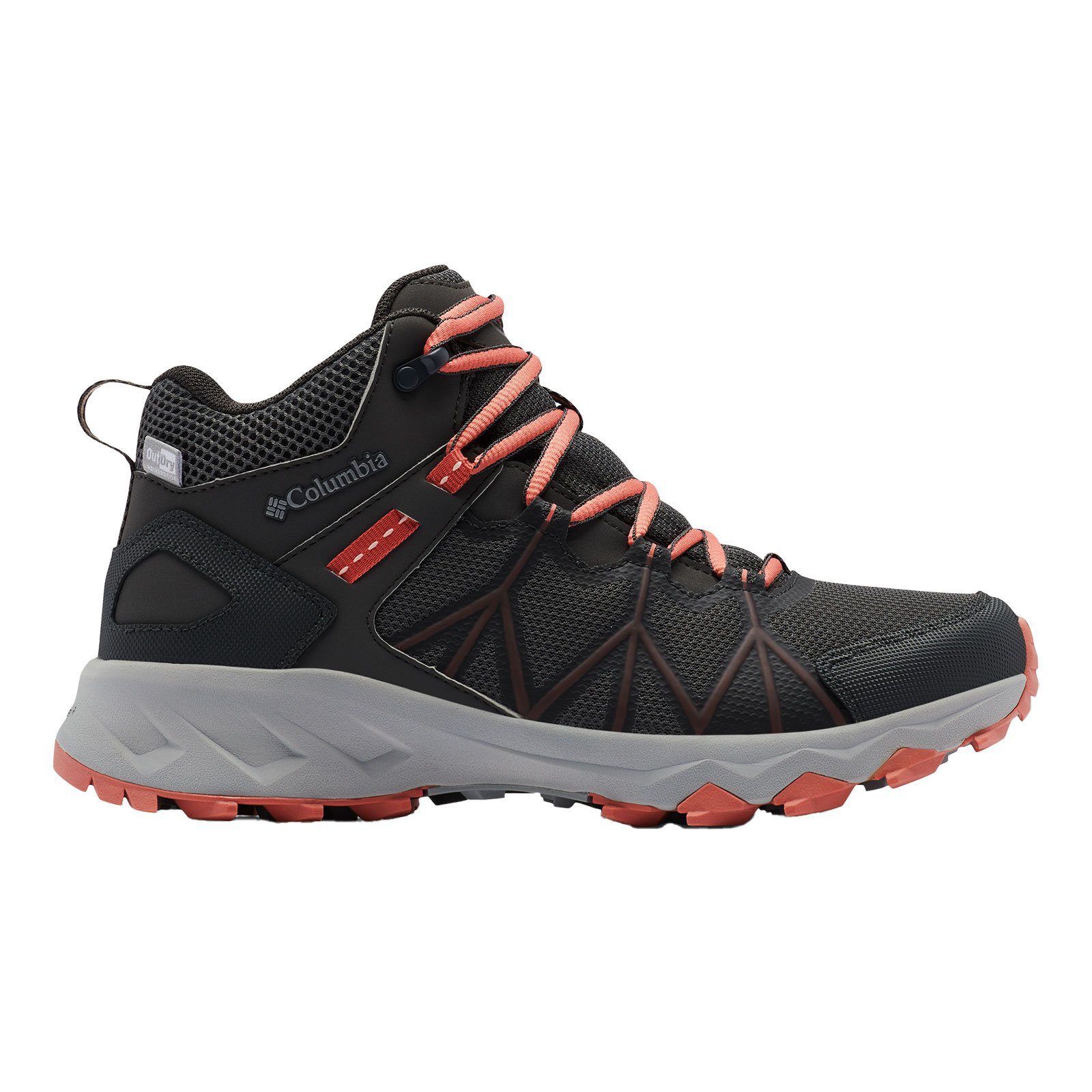 Columbia Peakfreak™ mit Outdoorschuh coral Mid dark Trax™-Außensohle OutDry™ grey 089 II Adapt / dark