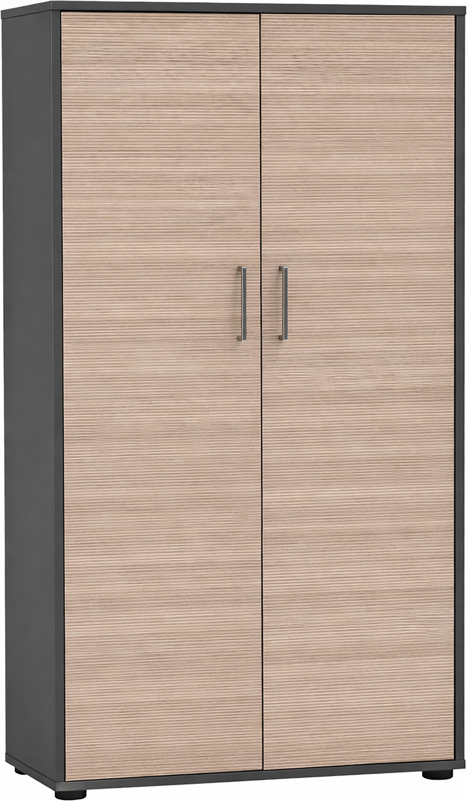 Schildmeyer Aktenschrank METZ, 2 Türen in Canello, Höhe 150 cm, 8 Fächer, MADE IN GERMANY (1-St) Fronten in Canello, MADE IN GERMANY