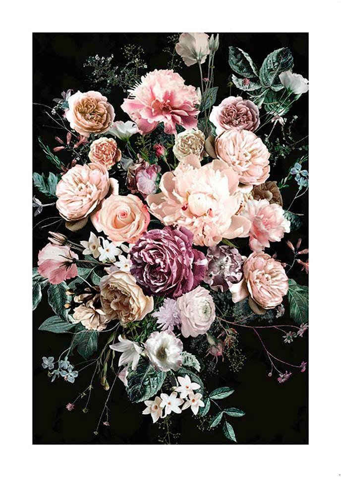 Komar Poster Charming Bouquet, Blumen (1 St), Kinderzimmer, Schlafzimmer, Wohnzimmer