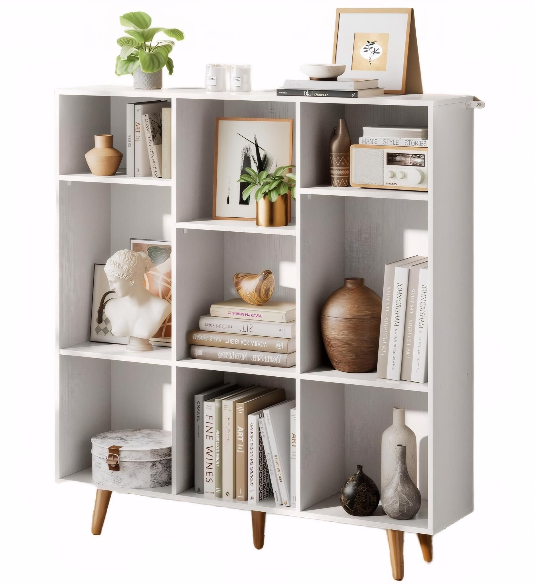 Totnz Bücherregal 5 Etagen mit 9 günstig online kaufen
