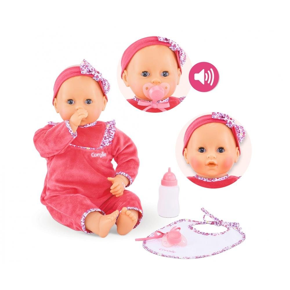 Corolle® Babypuppe Lila Chérie, 42 cm Rot Babypuppe mit Funktion Weichkörperpuppe