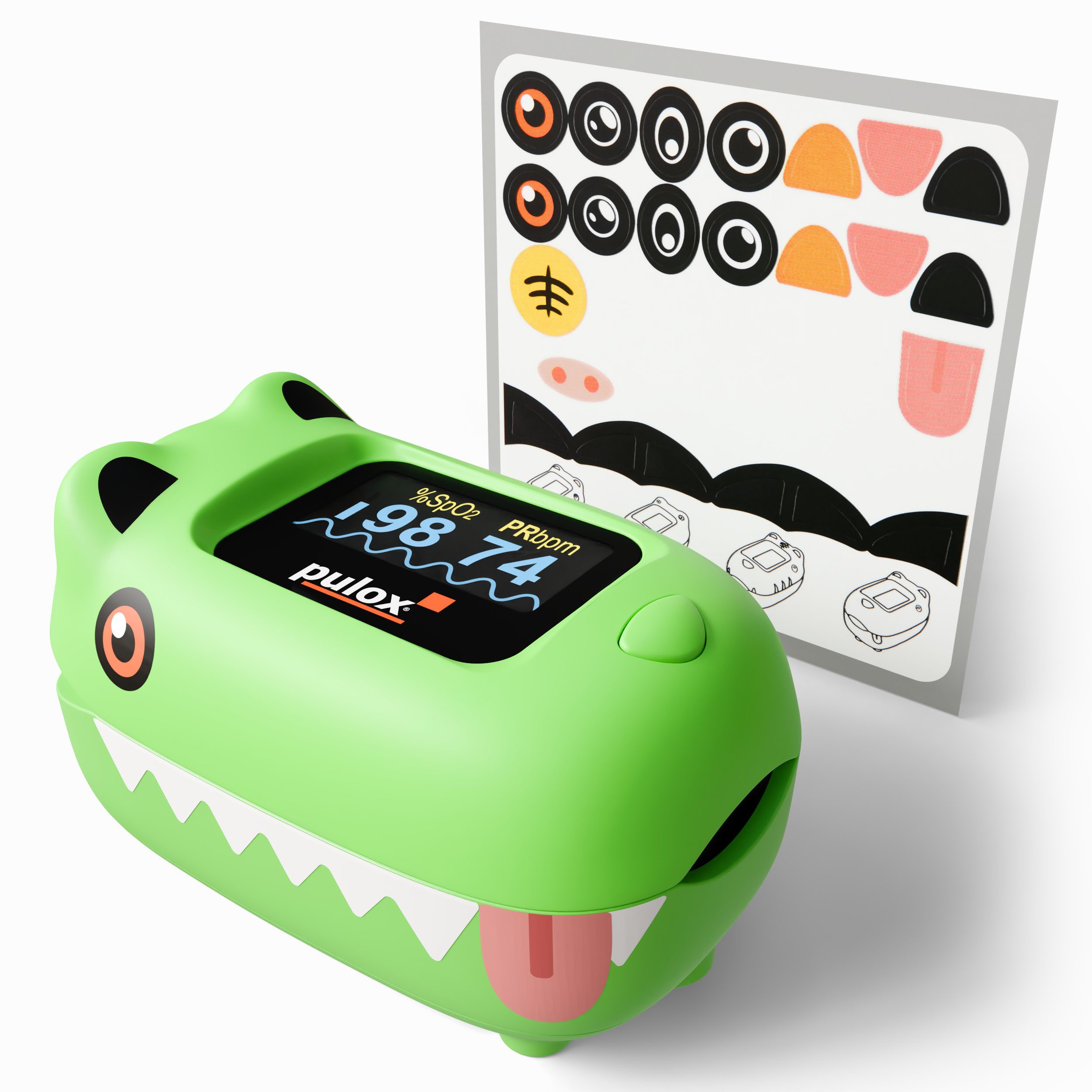 pulox Pulsoximeter PO-230 Kinderpulsoximeter zum selbst bekleben