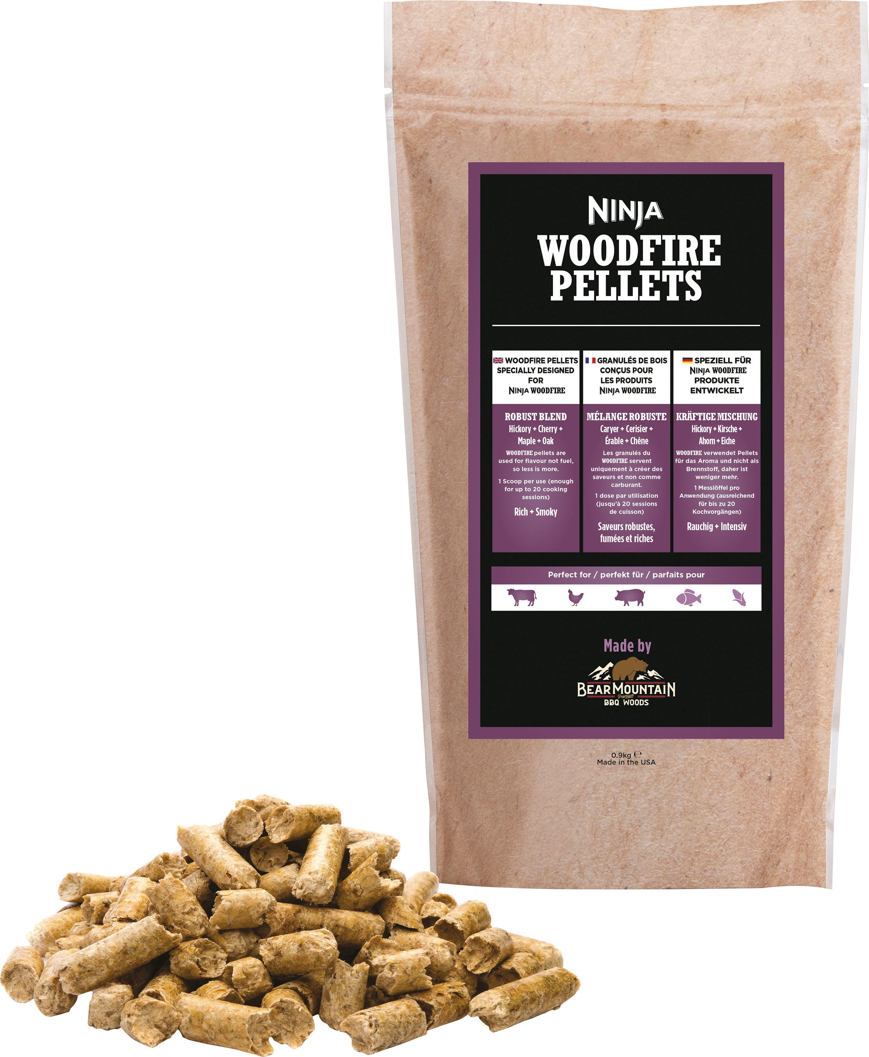 NINJA Holzpellets Ninja Woodfire Pellets Kräftige Mischung 900g XSKOGRBPLT2EU, (1-St)