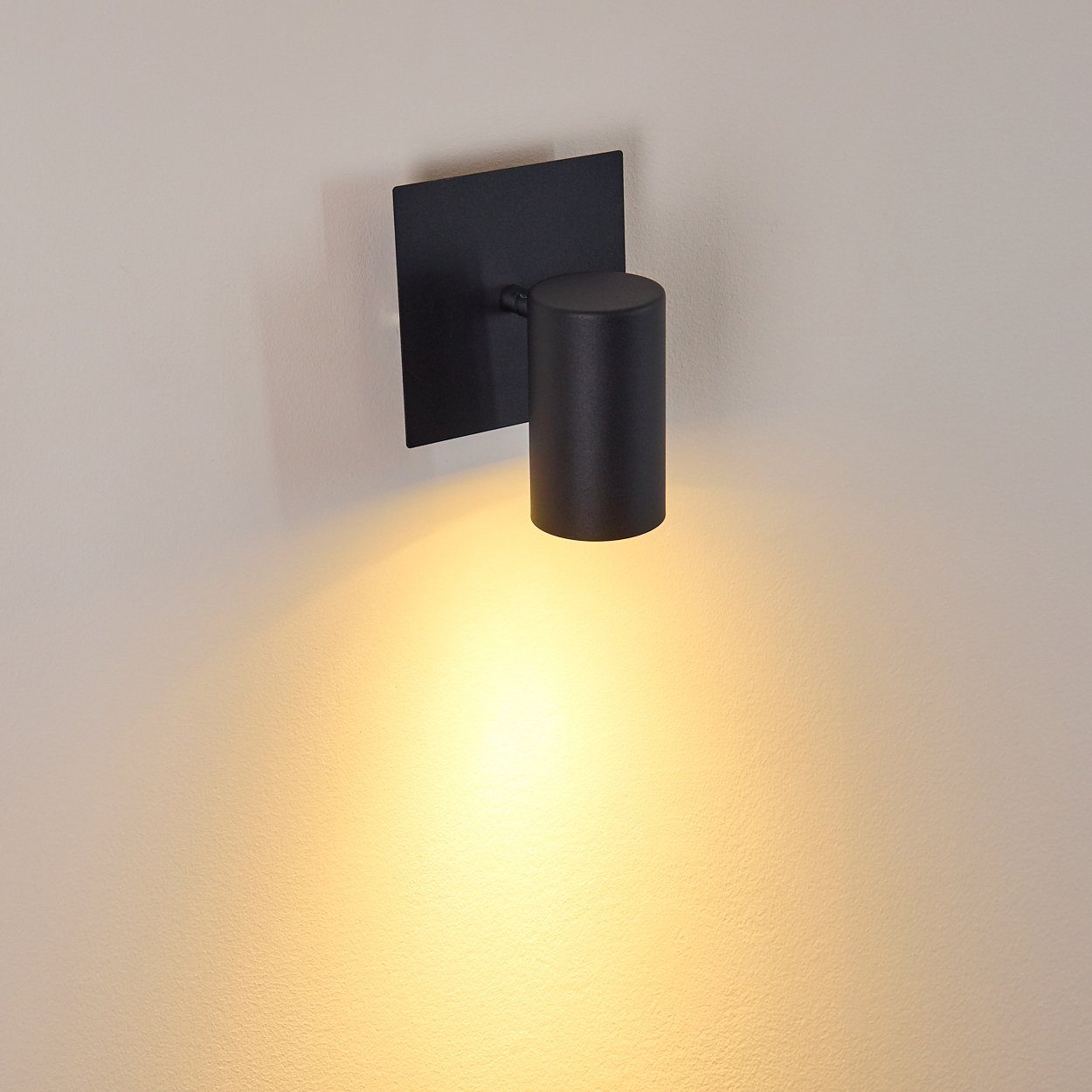 in Strahler, Wandlampe »Godo« ohne hofstein Wandleuchte 1xGU10 Leuchte moderne verstellbaren Metall aus mit Schwarz, Leuchtmittel,