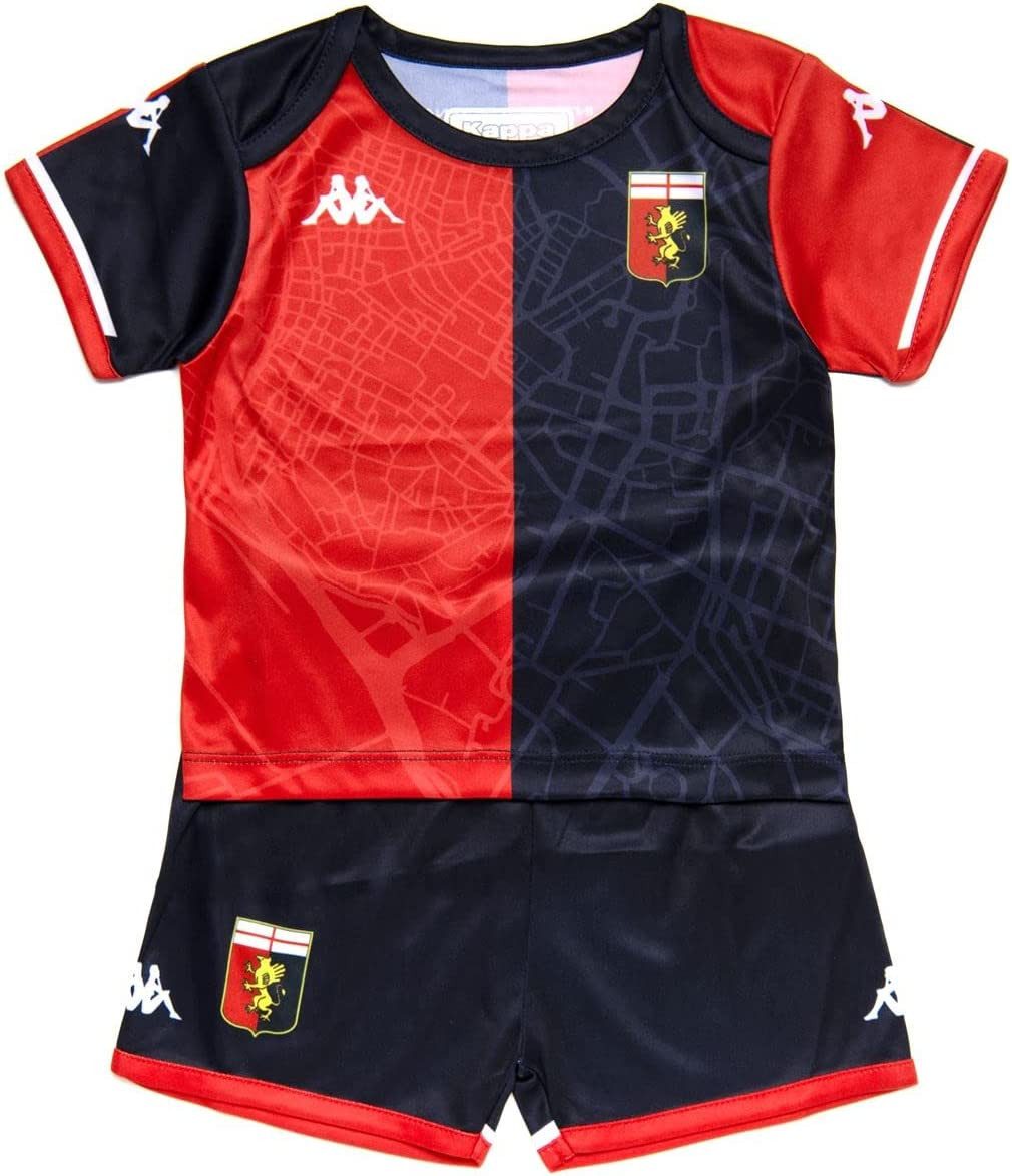 Kappa Fußballtrikot (2-tlg) Genoa CFC Trainingsanzug 12 Monate