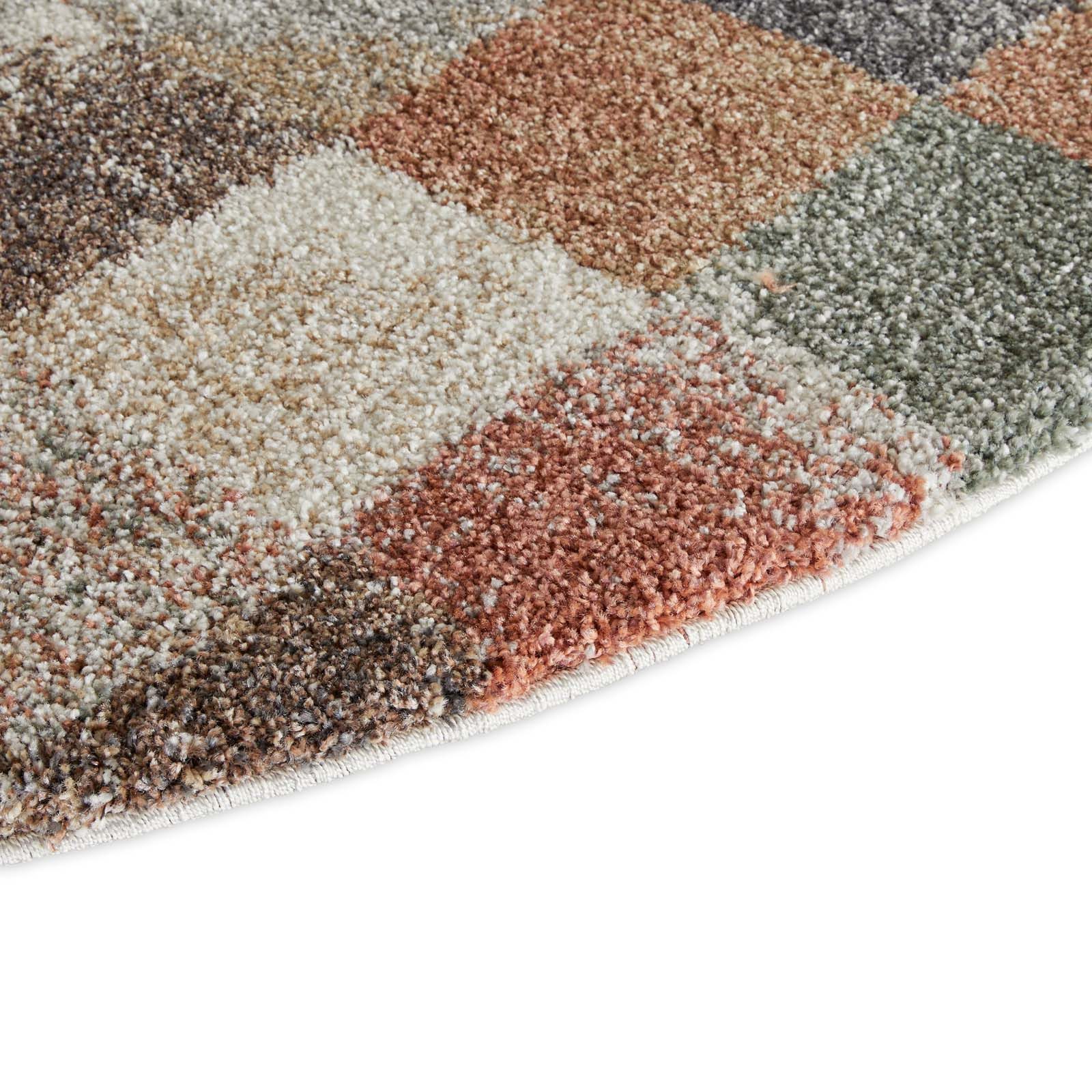 TaraCarpet Teppich Tara Carpet Berber Karo, rund, Höhe: 27 mm, rund