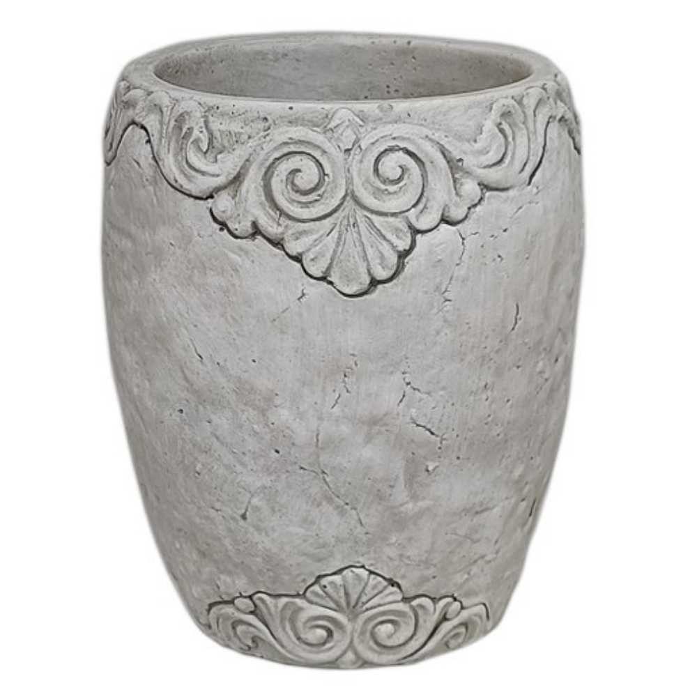 AltoBelli Blumentopf AltoBelli Blumentopf ADELINA Zement Antik Grau Patina 13x11 cm
