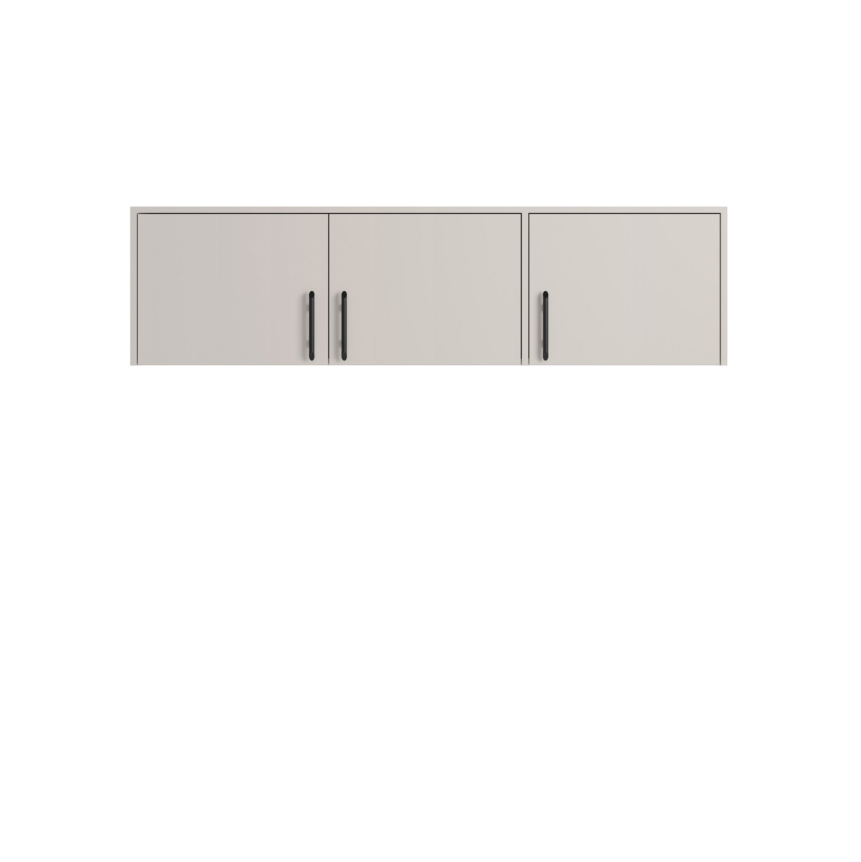 Marmex Möbel Garderobenschrank SMART 2N/C Garderobenschrank mit Schrankaufsatz 150 x 230 x 56 (2-St) Kleiderstange, 2 Schubladen, Mehrzweckschrank, cashmere