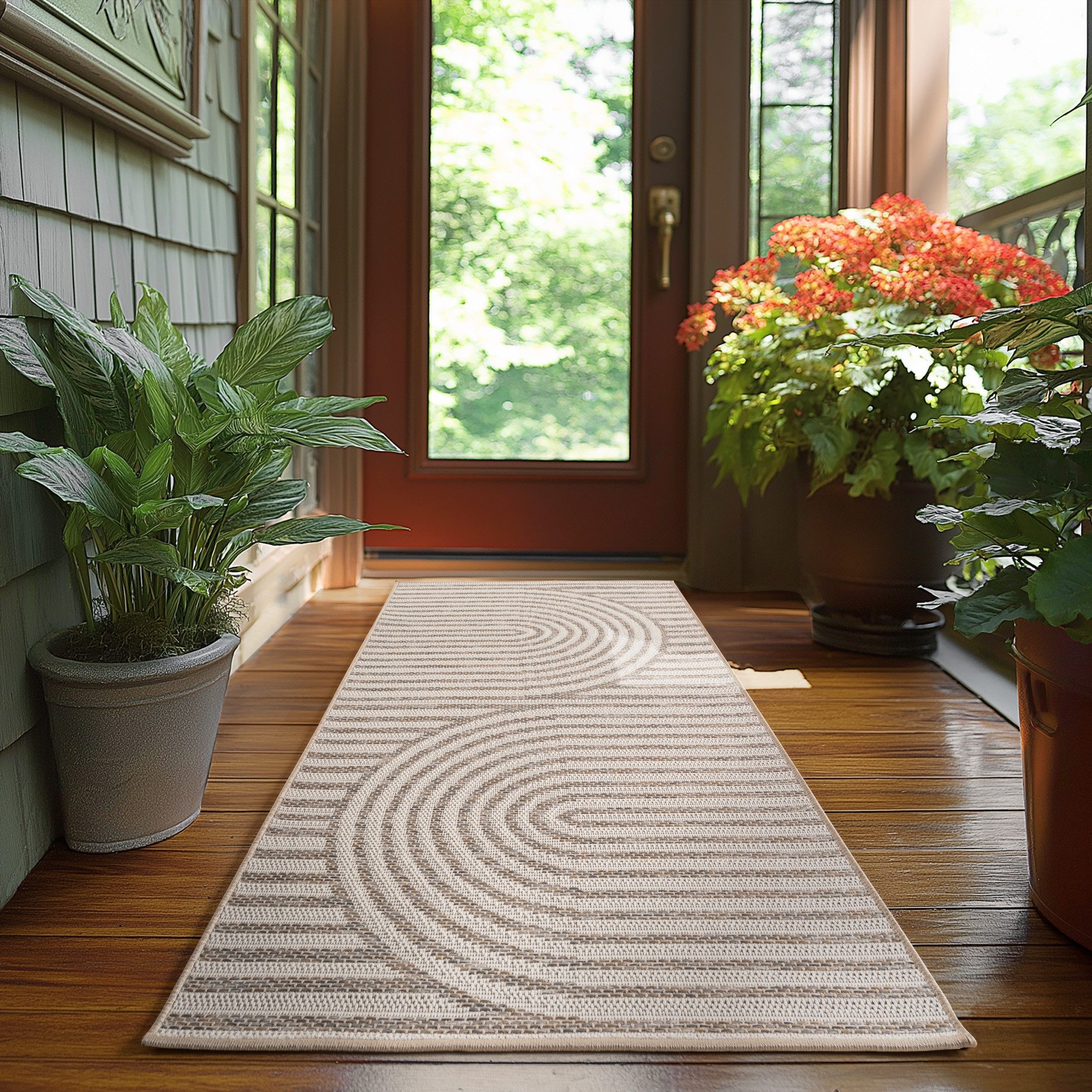 KADIMA DESIGN Outdoorteppich Flachgewebe Boho Muster günstig online kaufen