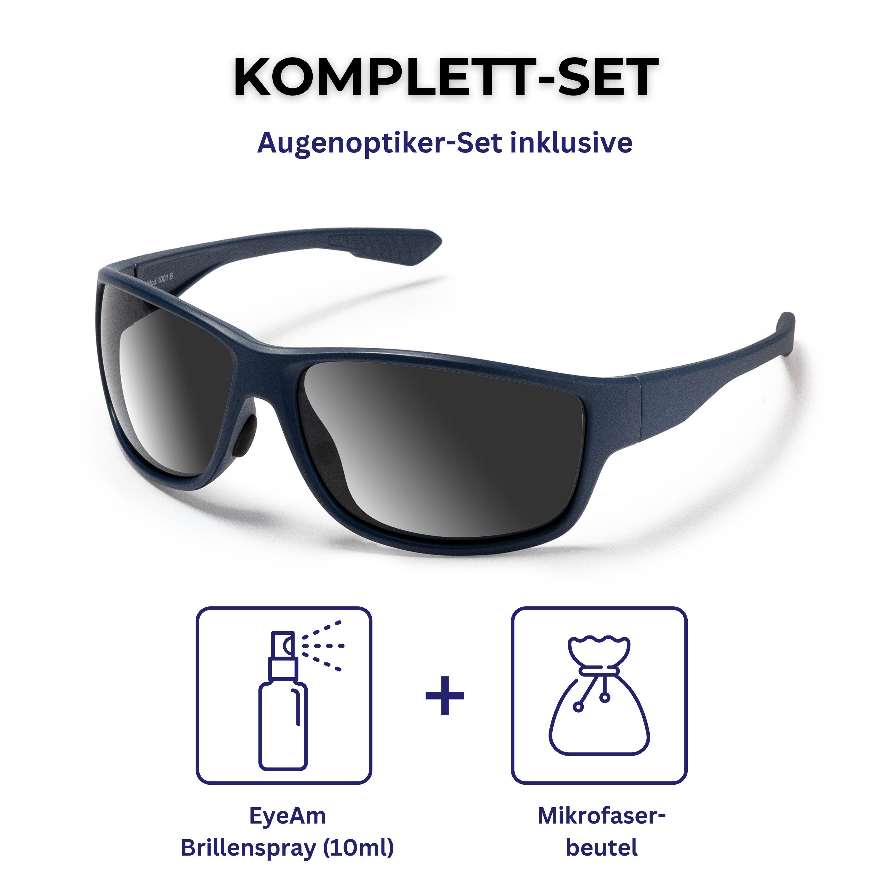 EyeAm Sonnenbrille Polarized, Sportlich, Schwimmfähig & Ultraleicht, Unisex Design Modell: 1001