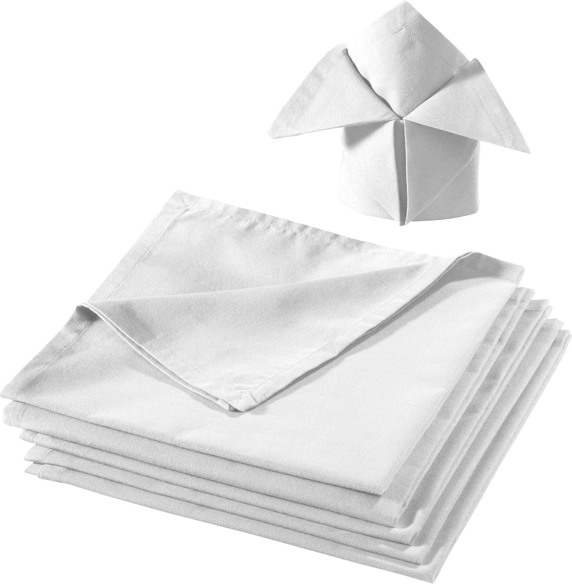REDBEST Stoffserviette Serviette 6er-Pack "Seattle", Baumwolle Uni