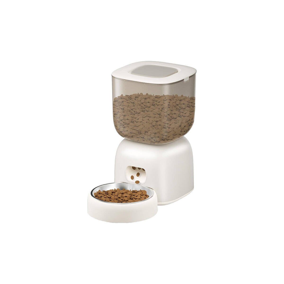 PetWant Futterspender PetWant Smart WiFi Futterspender 4L mit App weiß