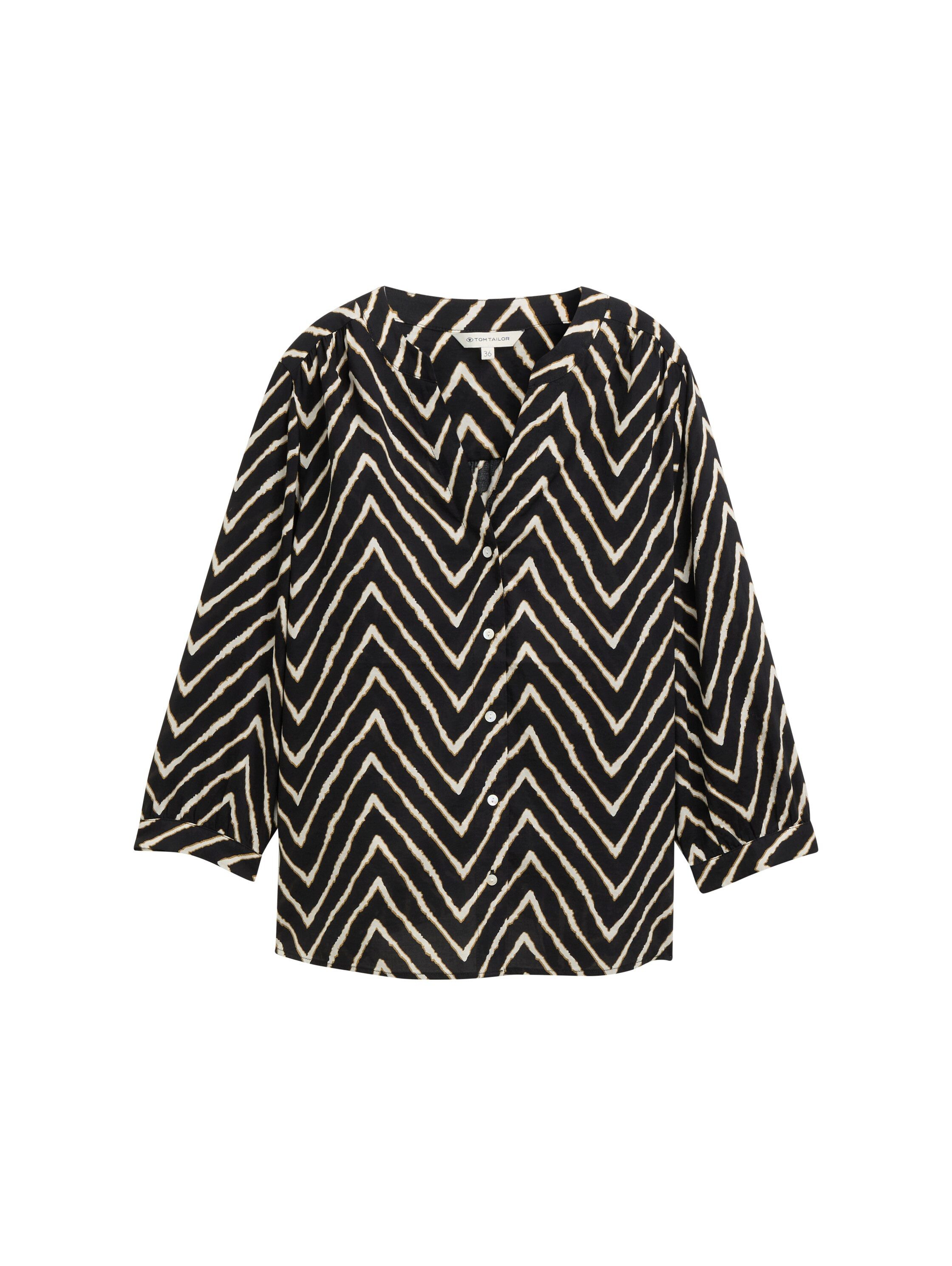 TOM TAILOR Langarmbluse Bluse mit Muster günstig online kaufen