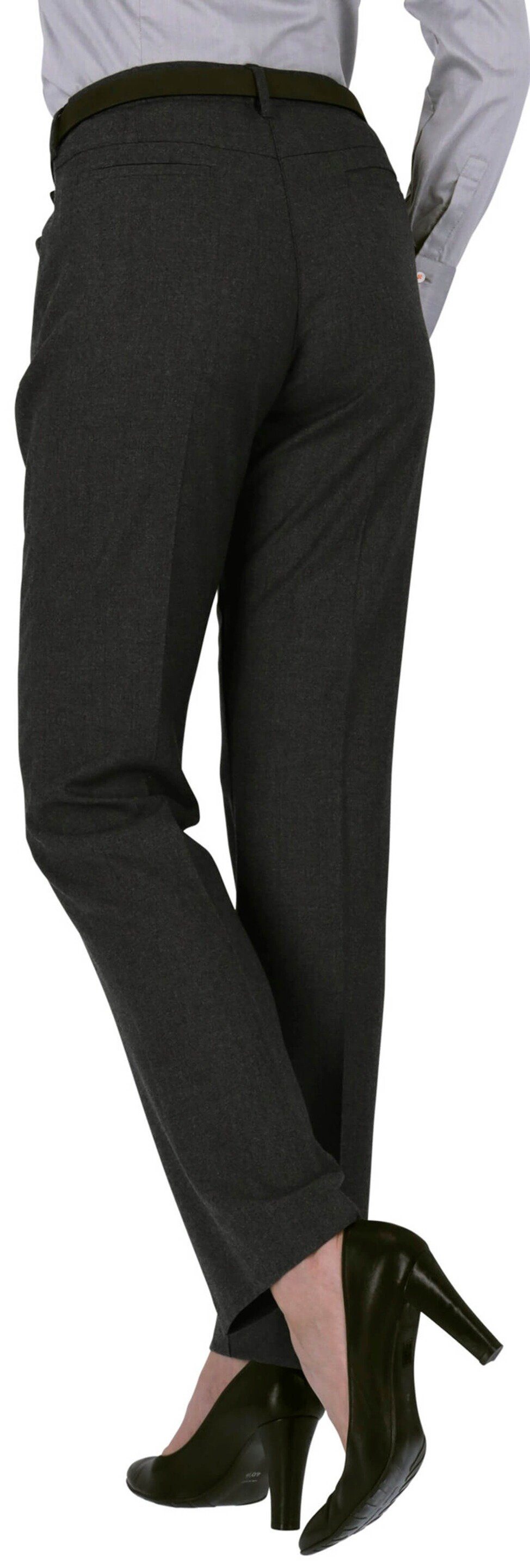 RAPHAELA by BRAX Stoffhose Flanell-Hose Pauline schwarz Slim Fit günstig online kaufen