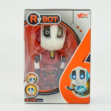 Kögler Actionfigur Die Cast Roboter mit Sound und Licht & Laberfunktion 12 x 5,5 cm rot