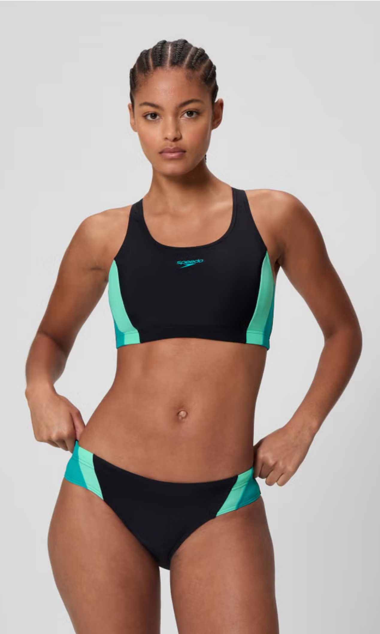 Speedo Bügel-Bandeau-Bikini Colourblock Splice 2.0 Two Piece