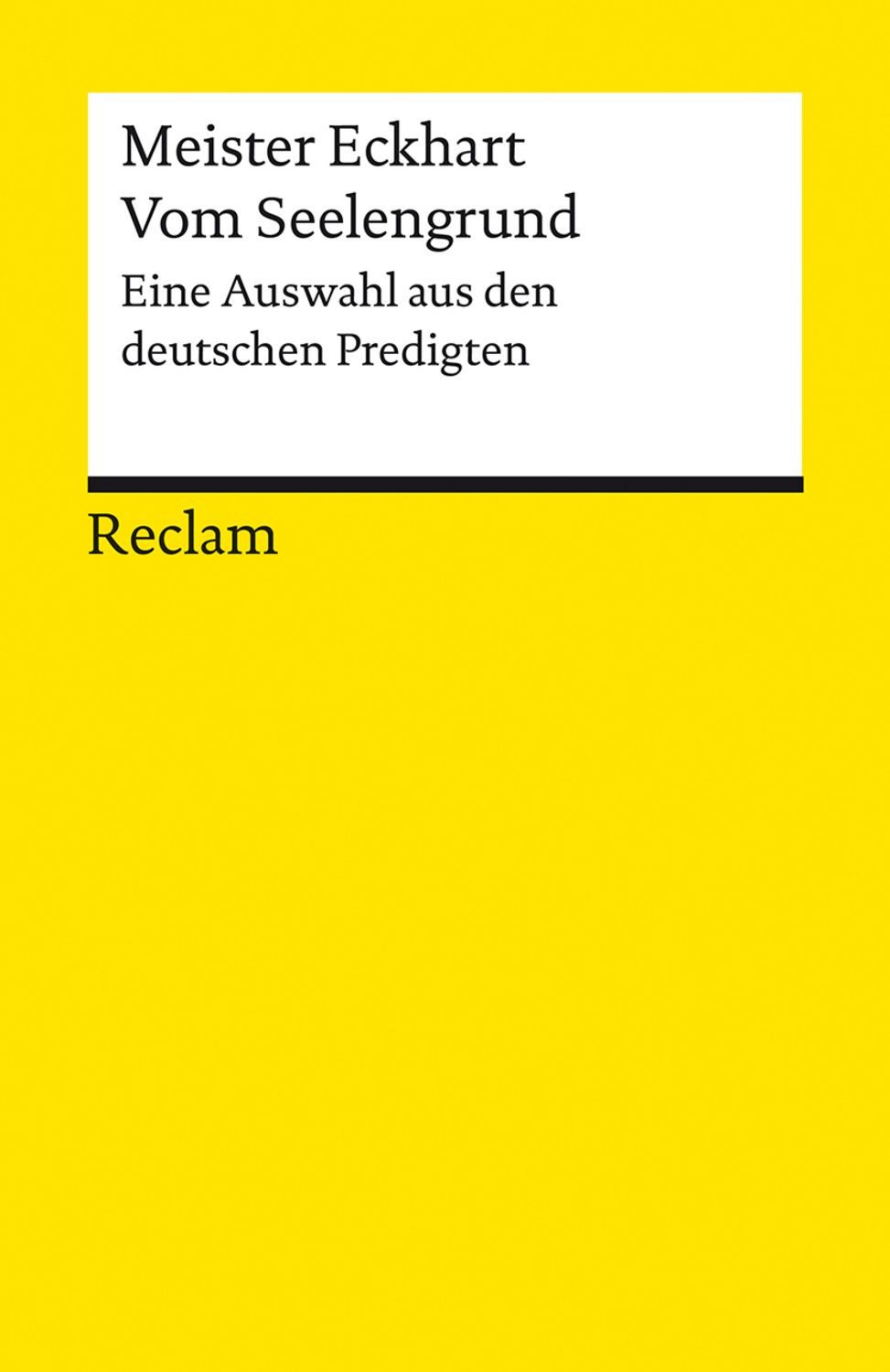 Vom Seelengrund / Meister Eckhart