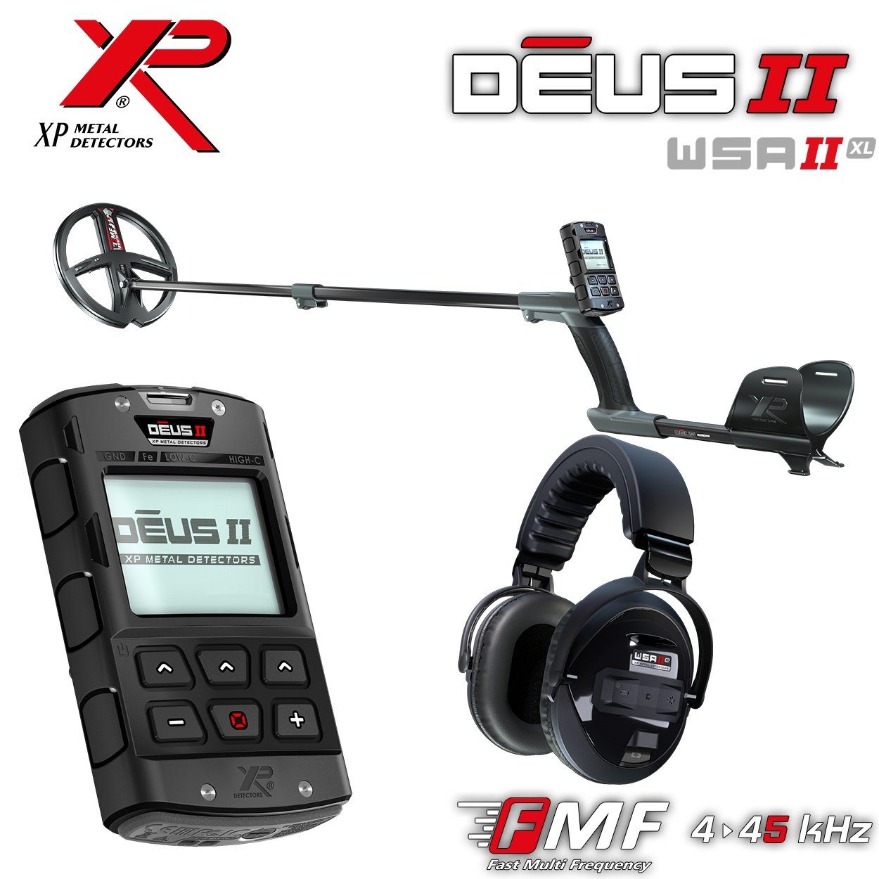 XP Metal Detectors Metalldetektor »XP DEUS 2 II 22 FMF RC WSA II XL