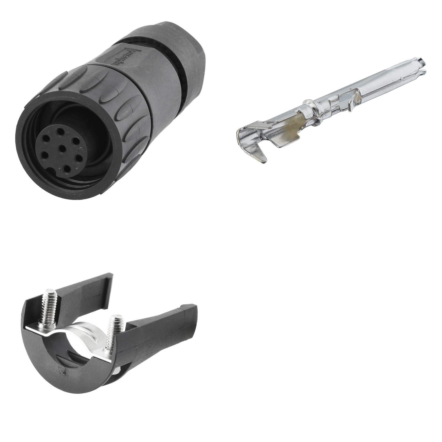 Amphenol Rundstecker Titel:SET-RD24-KSG Kabelstecker, inkl. Zugentlastung und Kontakte ger