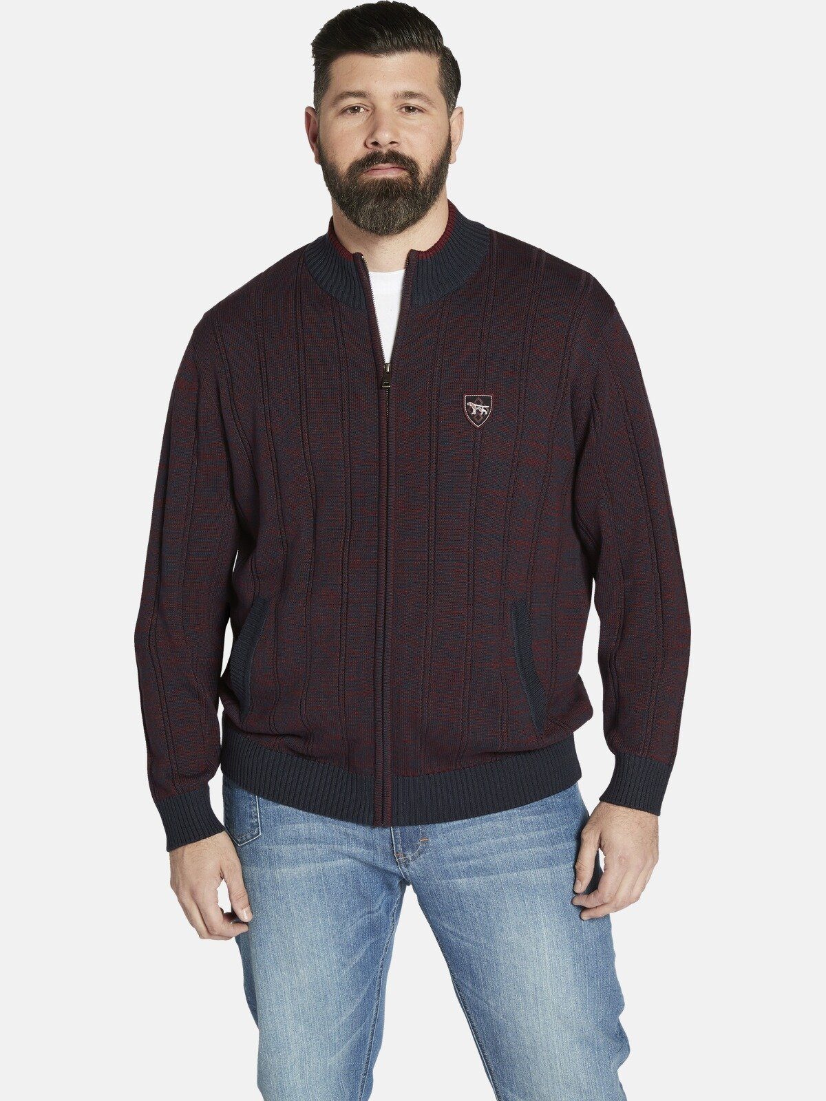 Charles Colby Strickjacke DUKE HAGANSON, Patch günstig online kaufen