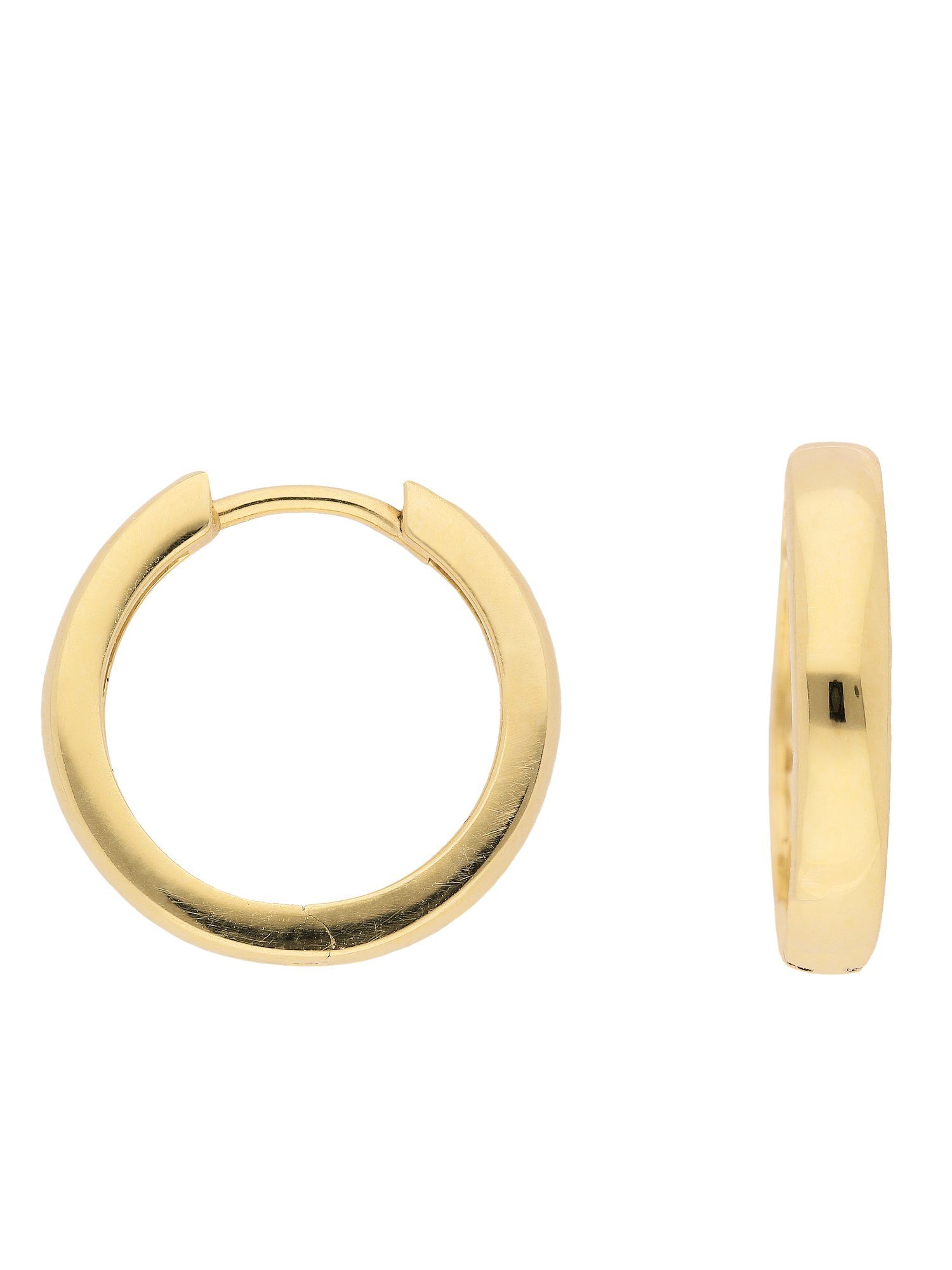 Adelia´s Paar Ohrhänger 333 Gold Ohrringe Creolen Ø 17 mm, Goldschmuck für  Damen