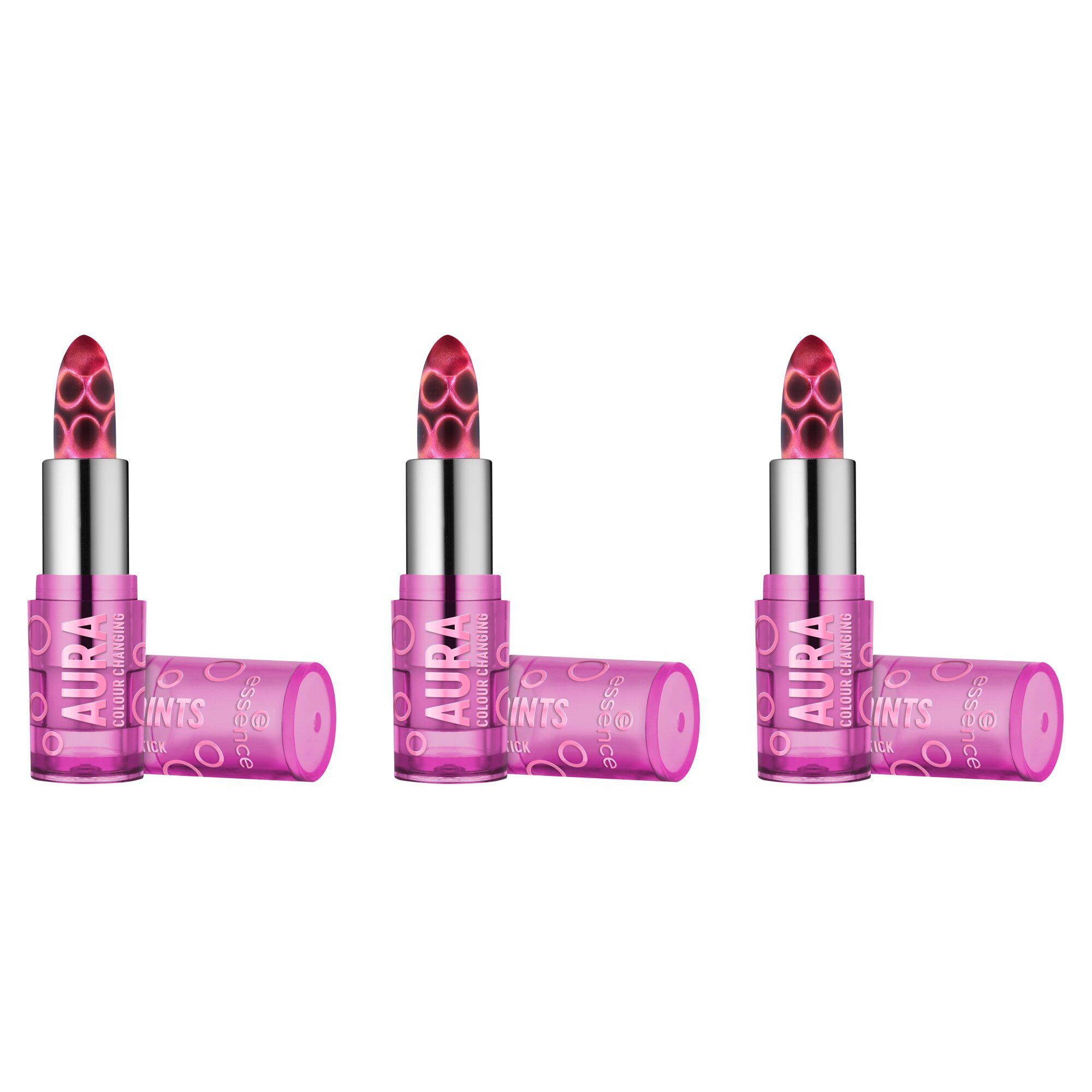 Essence Lippenstift AURA POINTS COLOUR CHANGING LIPSTICK, 3-tlg.