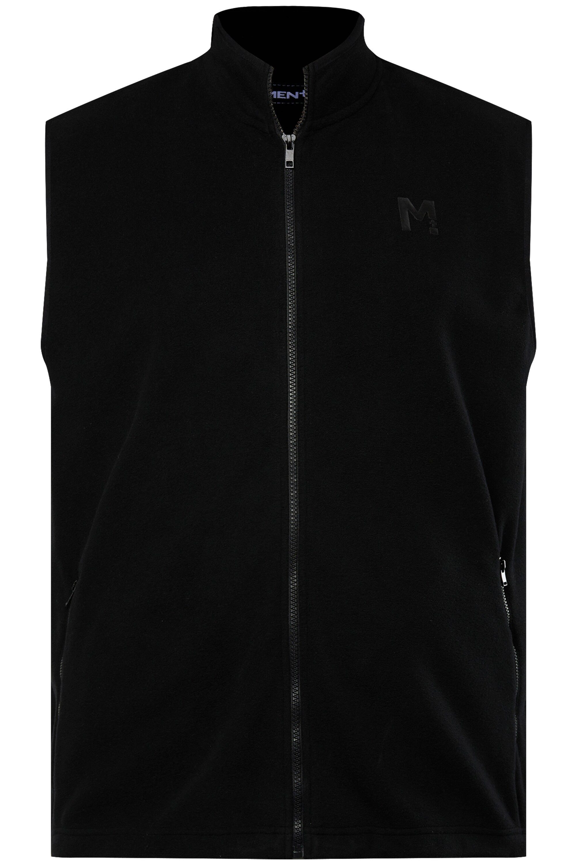 Men Plus Steppweste Men+ Fleeceweste Stehkragen günstig online kaufen