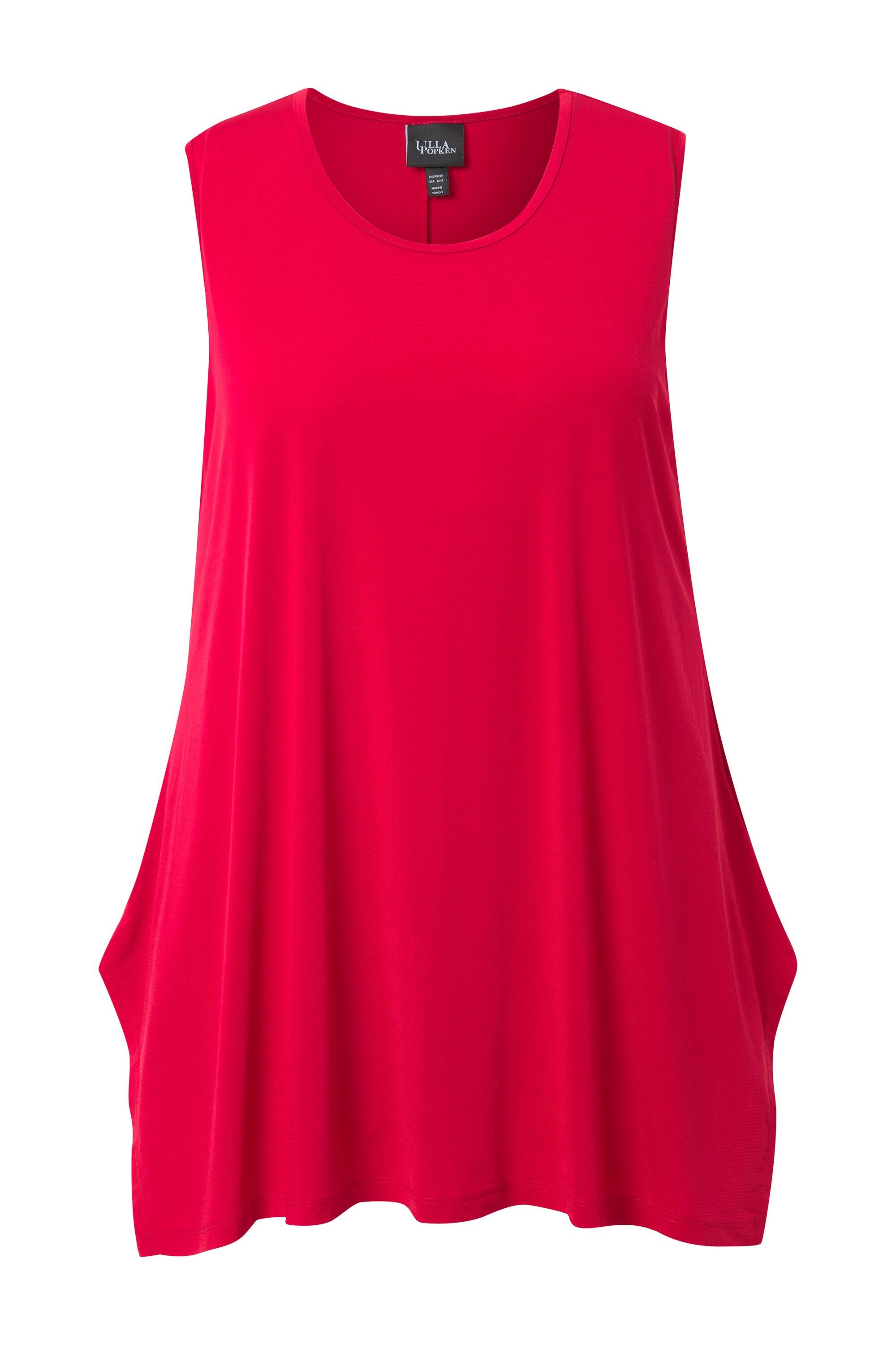 Ulla Popken Longtop Jerseytop Zipfelsaum A-Linie günstig online kaufen