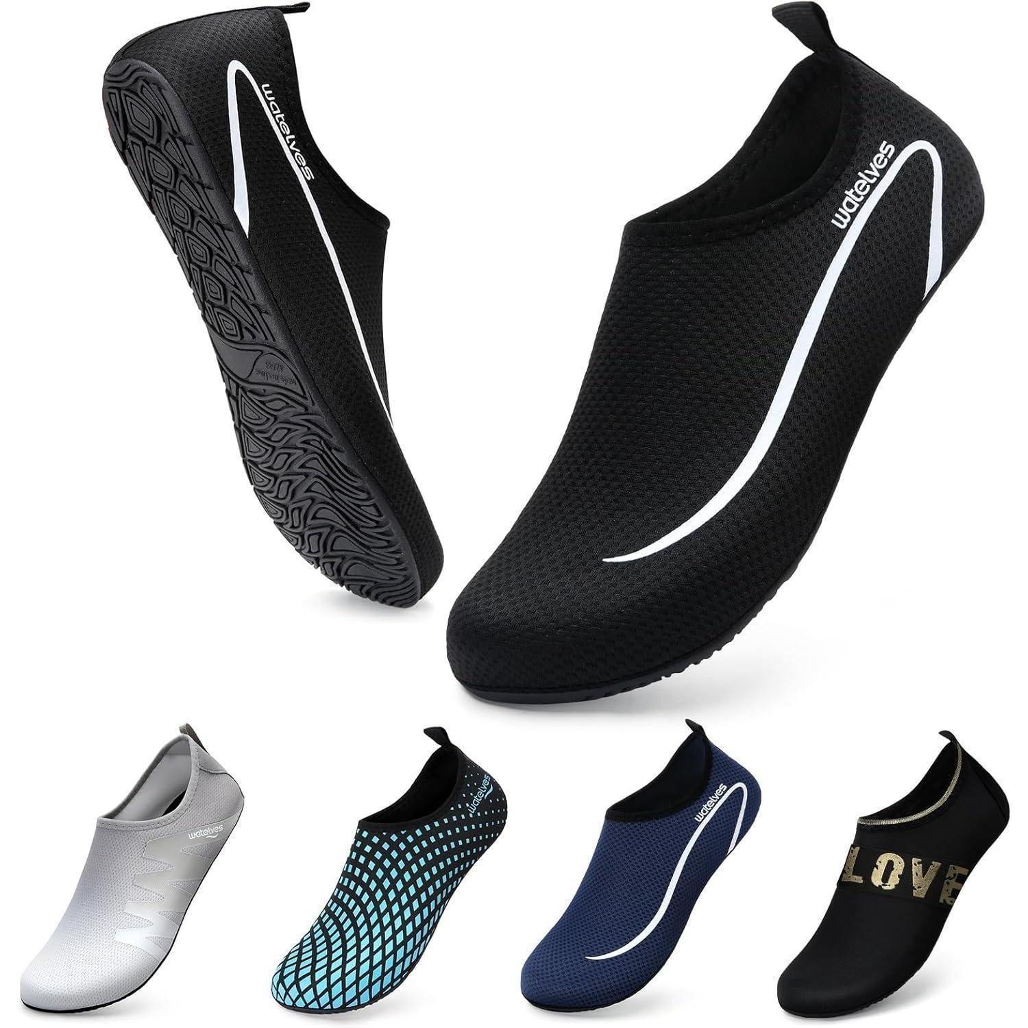 LuxusKollektion Tauchset Wasserschuhe Aquaschuhe Badeschuhe Damen 38 39 EU A Linie Schwarz