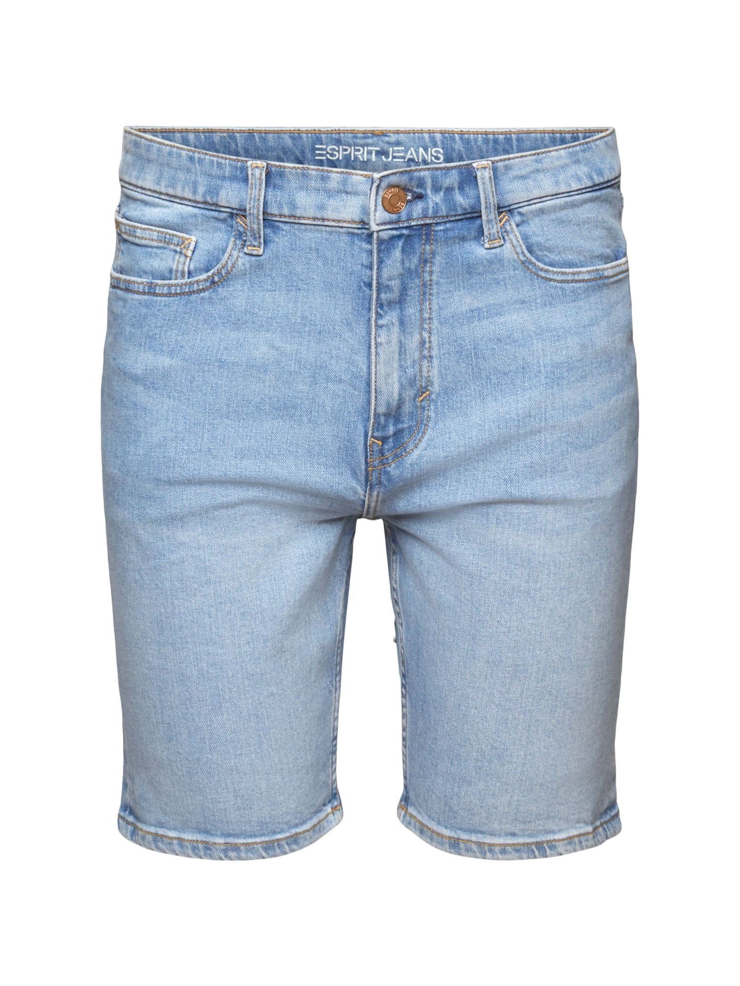 Esprit Jeansshorts Gerade Jeansshorts mit mittelhohem Bund