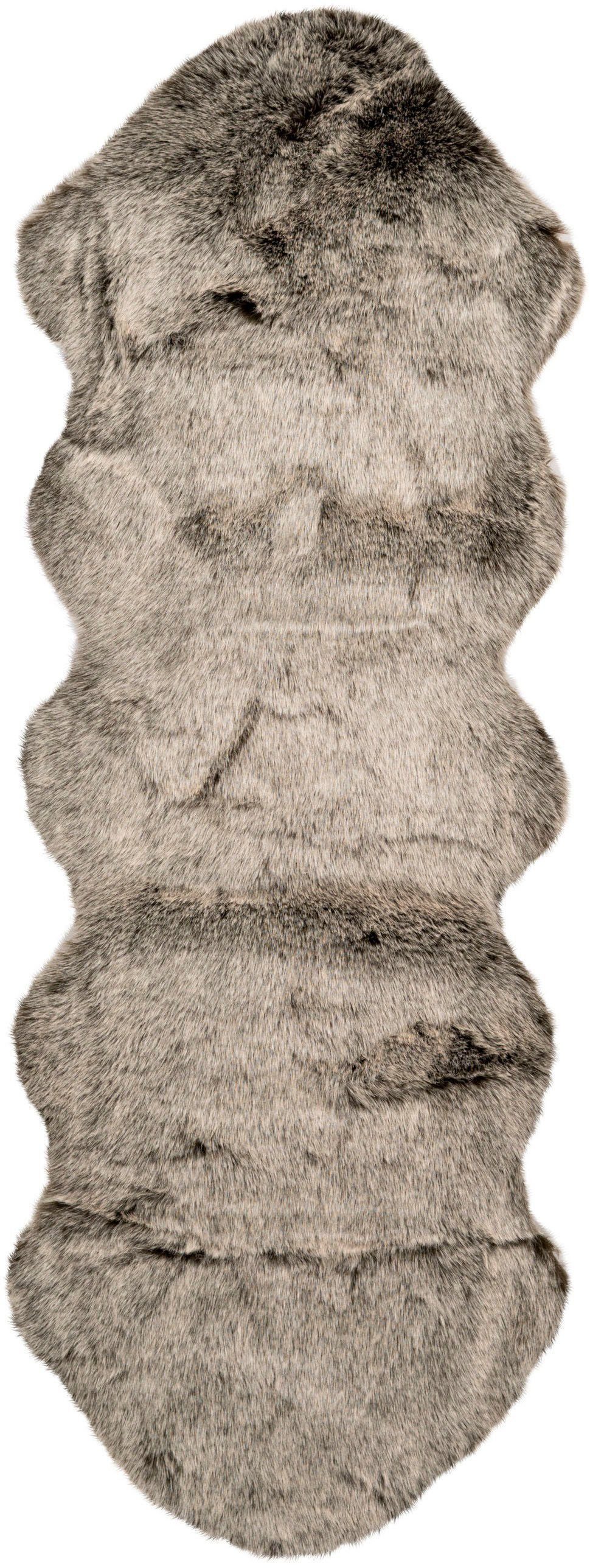 calo-deluxe Hochflor-Läufer Emica-1000, fellförmig, Höhe: 52 mm, Kunstfell