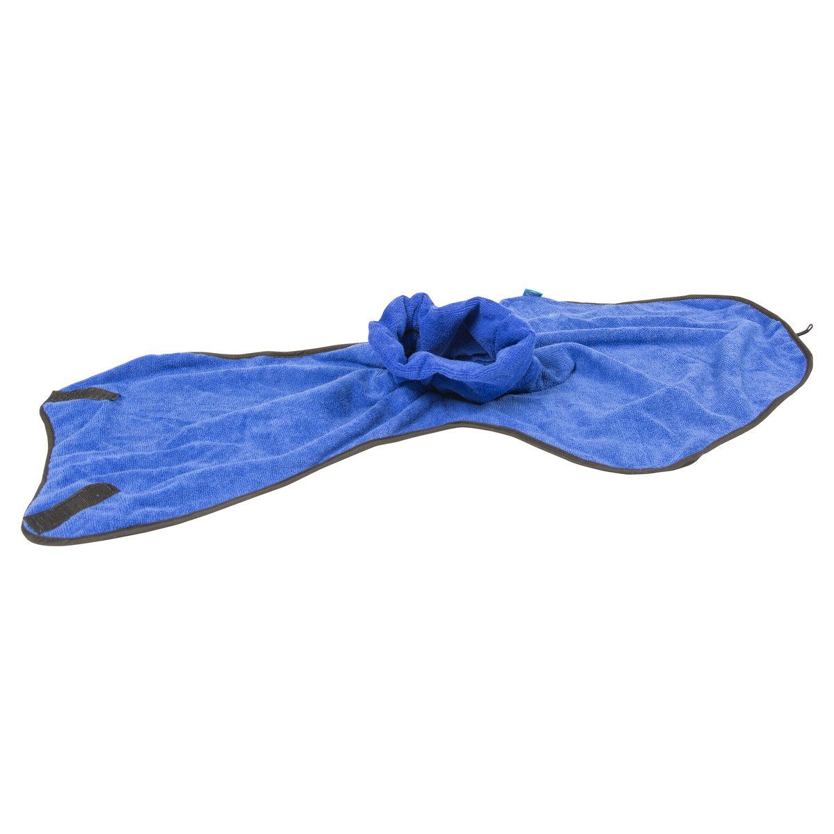 Hundebademantel Bademantel Mikrofaser blau