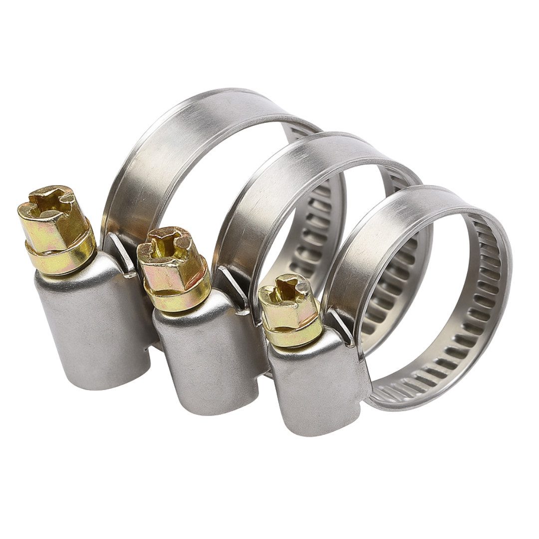 RACEL Schlauchschelle 10x Schlauchschellen Edelstahl W4 V2A 10‑16 mm 9 mm Bandschellen, (10-St), Rostfrei, langlebig