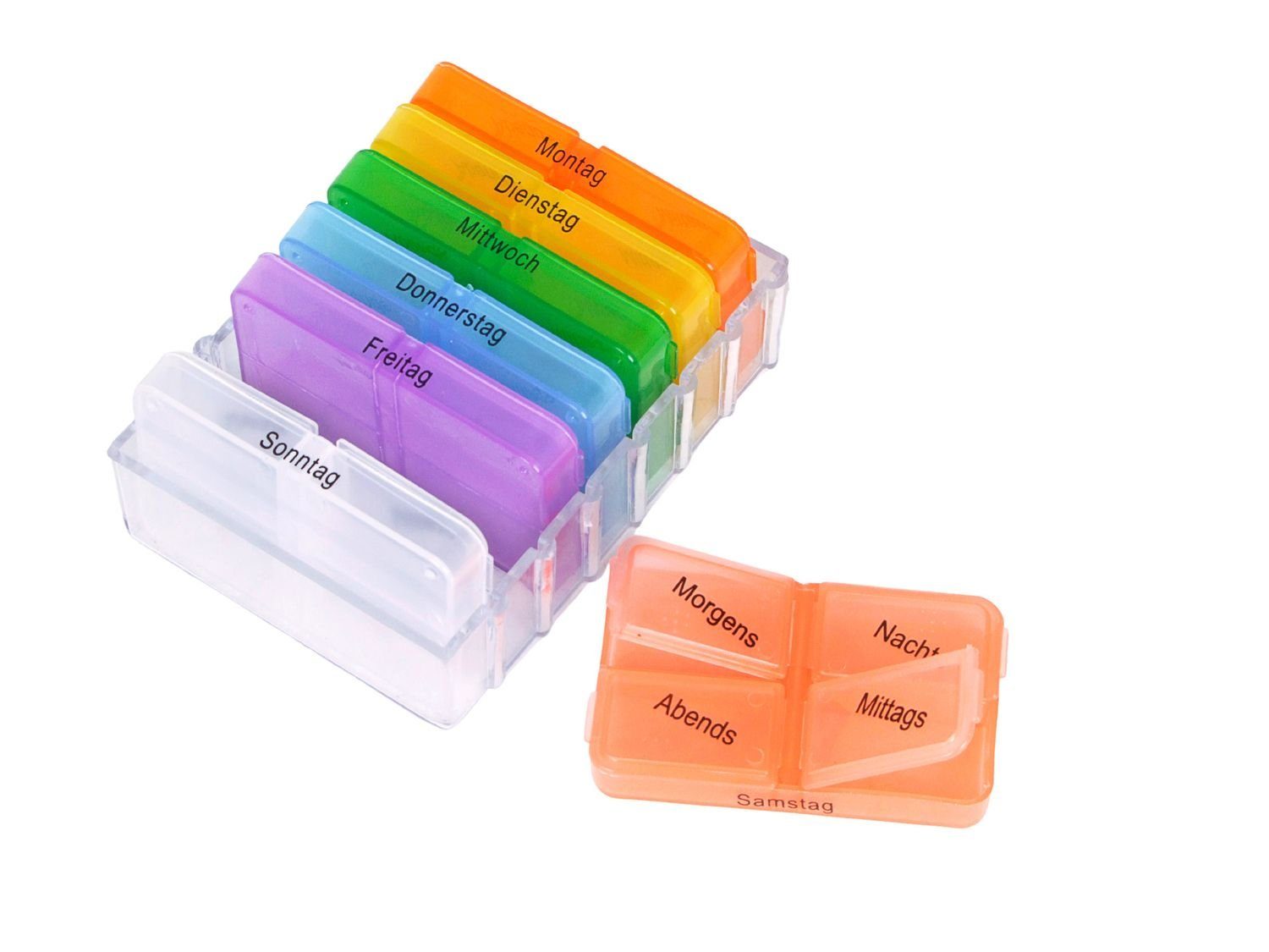 Pillendose 7 Tage Pillenbox Medikamentenbox Tablettenbox Pillendose Pillenturm