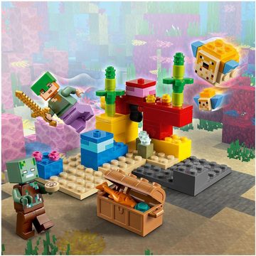 LEGO® Konstruktionsspielsteine Das Korallenriff (21164), LEGO® Minecraft, (92 St)