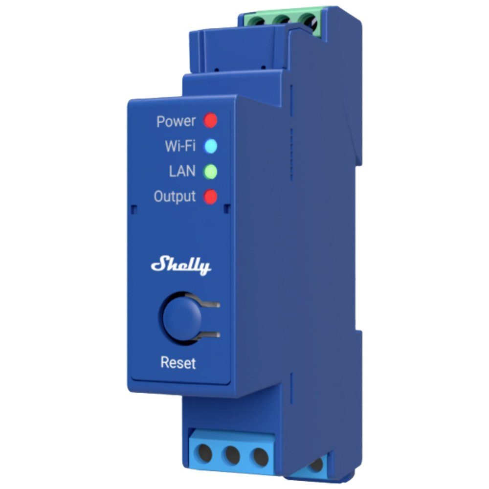 Shelly Shelly Pro 1 Shelly Hutschienenrelais Bluetooth, Wi-Fi Smart-Home-Zubehör