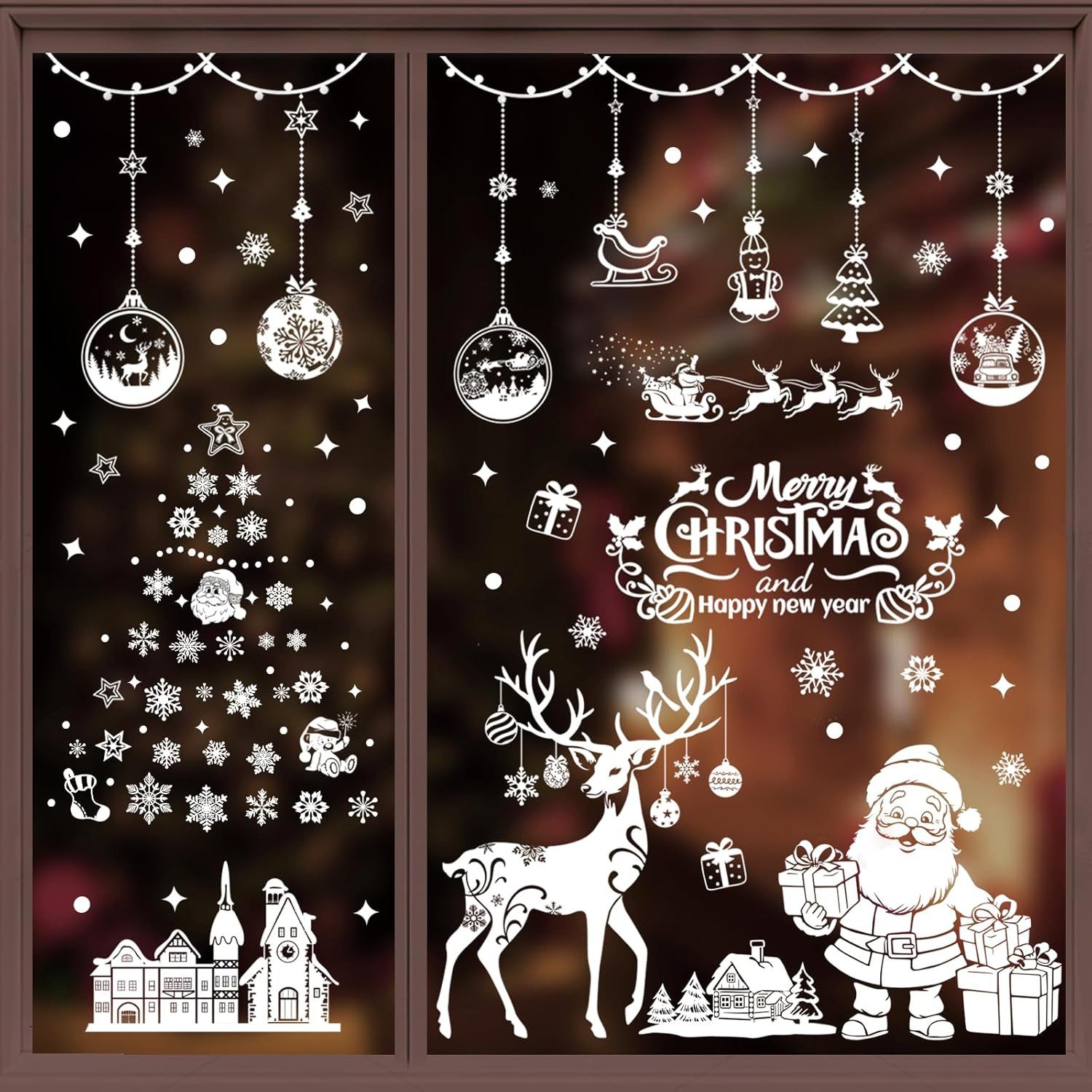 Refined Living Fenstersticker 9 Bögen Weihnachts-Fensterdeko günstig online kaufen
