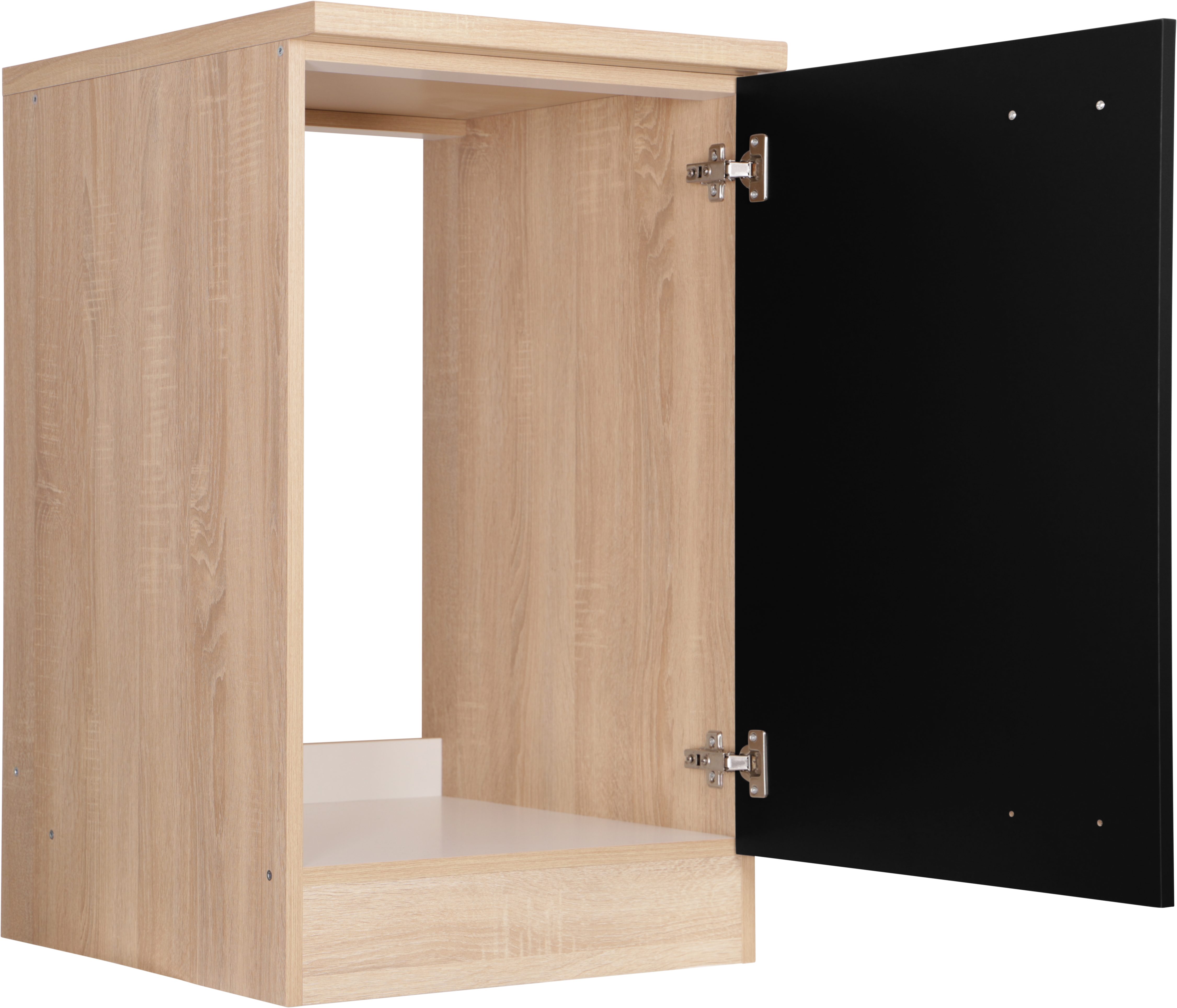 RESPEKTA Spülenschrank Merle Breite 50 cm, Soft-Close, Griffe aus Metall, 85 cm Arbeitshöhe