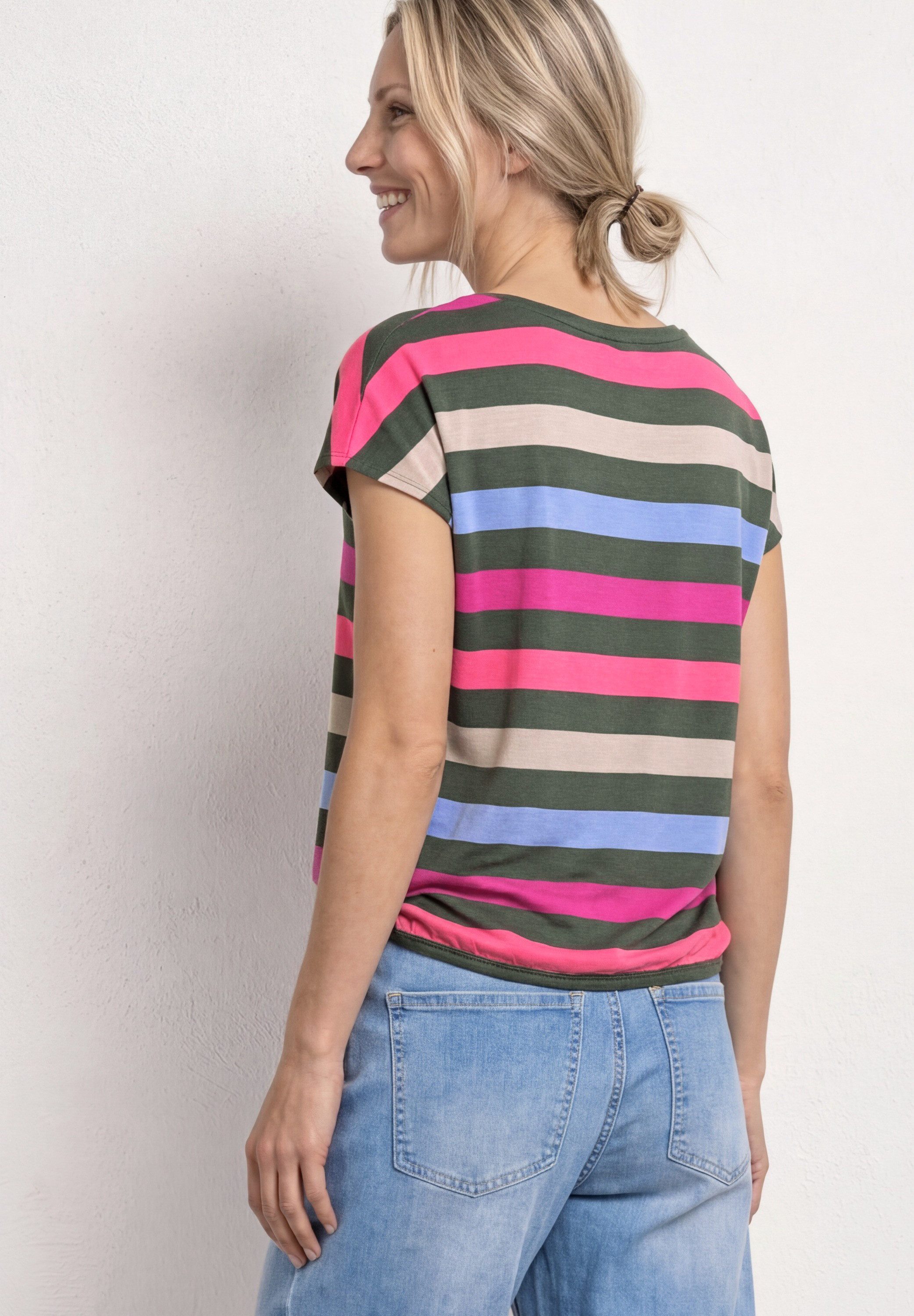 STREET ONE T-Shirt mit Rundhalsausschnitt