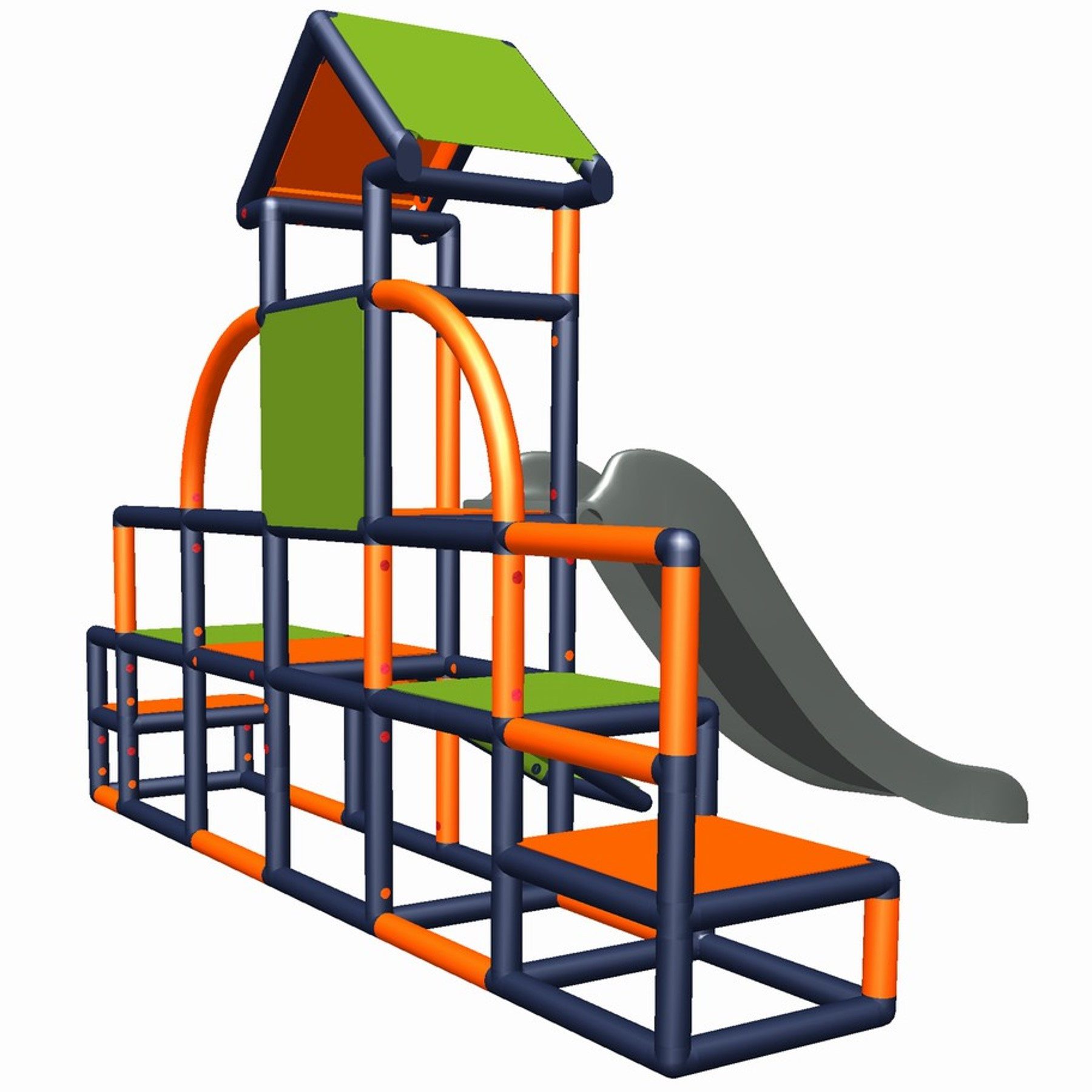 move and stic Klettergerüst CHARLIN mit Rutsche und Kleinkindschräge, (komp günstig online kaufen