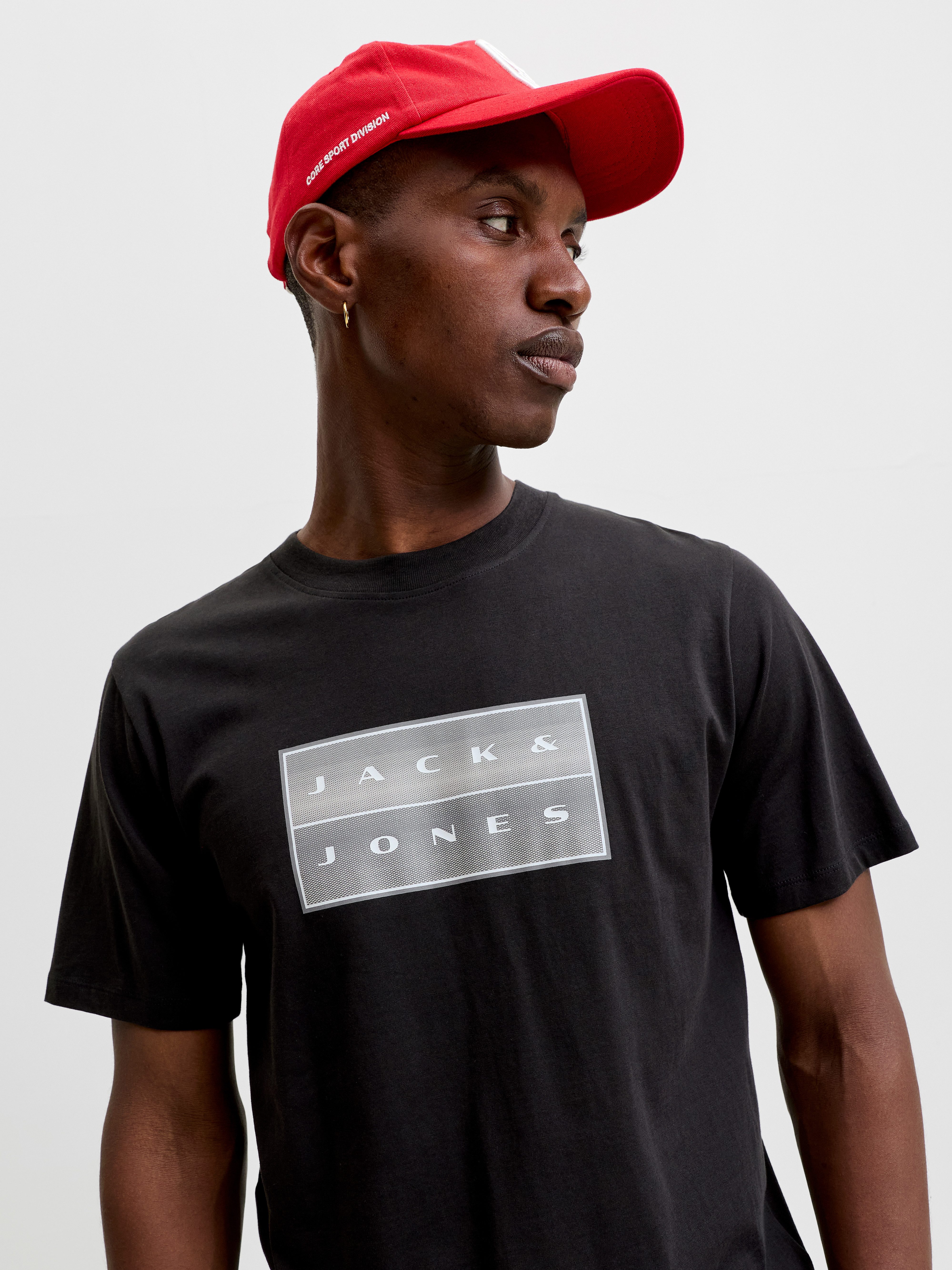 Jack & Jones Rundhalsshirt JCOFUSION BOX PRINT TEE SS CN SN Baumwolle, regular fit – Bild 3 von 5