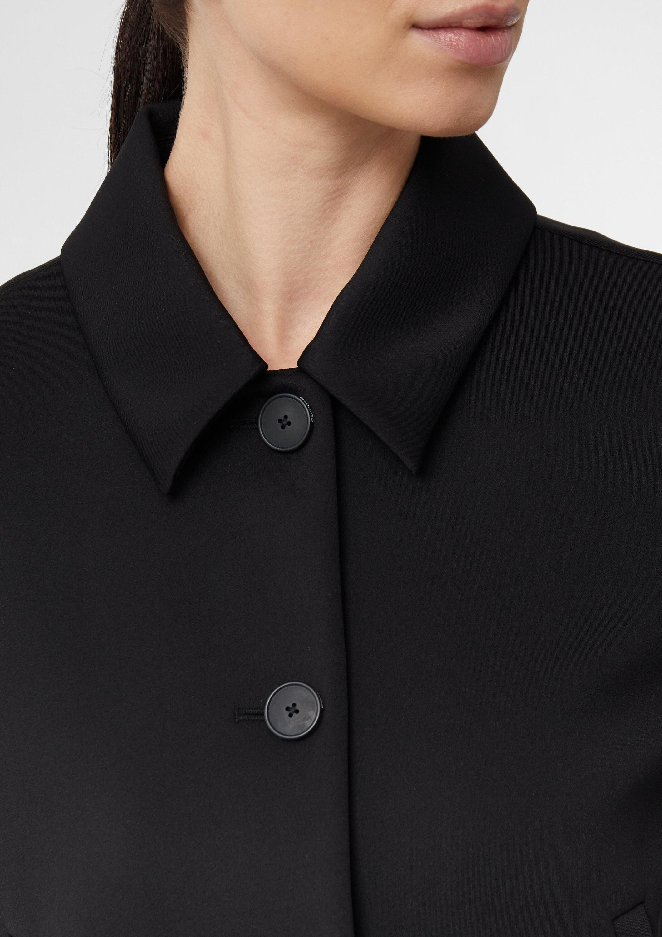 comma Jackenblazer Indoor-Jacke Scuba-Jacke im Boxy Fit