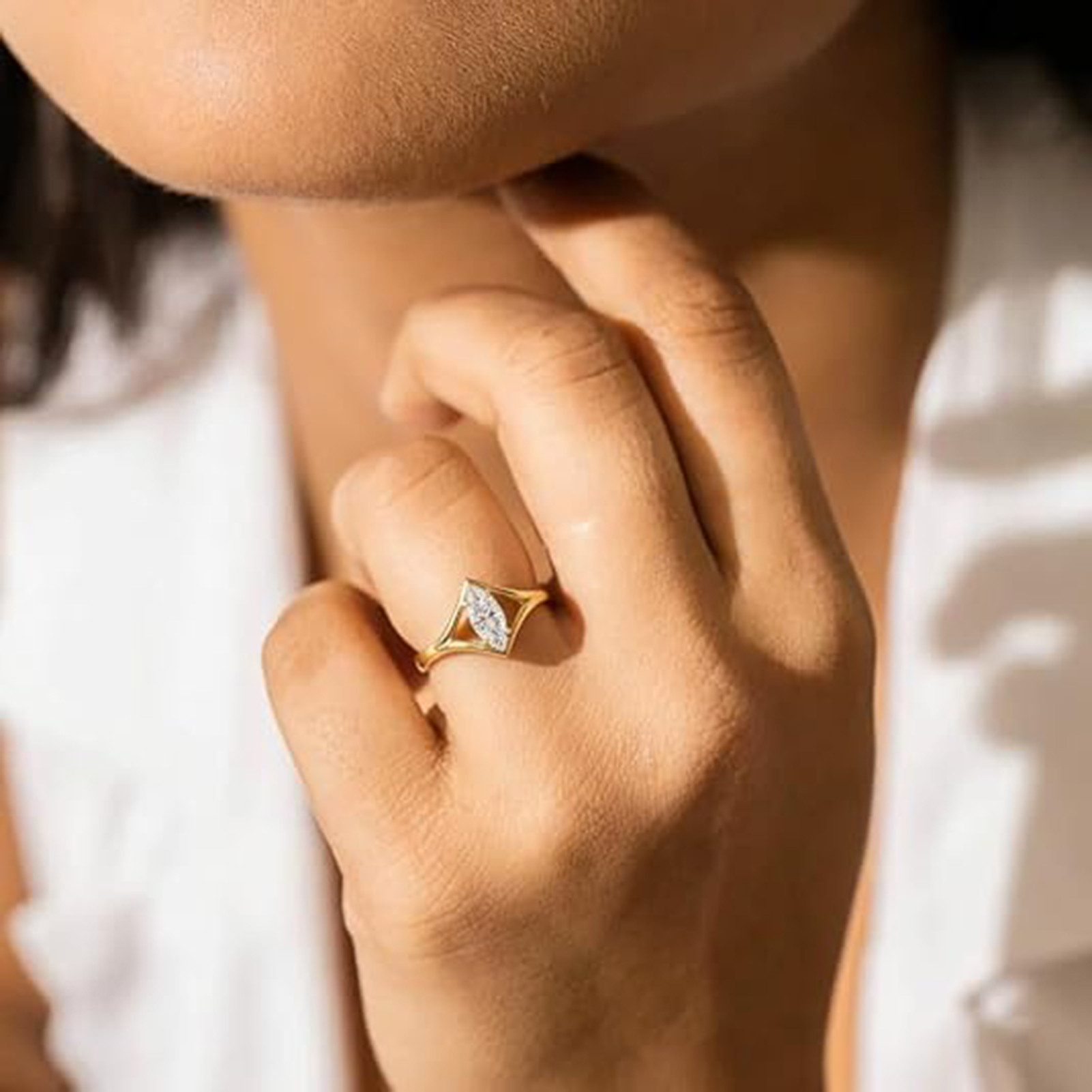 Jumpeak Trauring weddingring,ring gold,Ringe für Männer und Frauen,Diamantring,1Karat, Valentinstagsgeschenk,Jubiläumsgeschenk,Geschenk für meine Geliebte