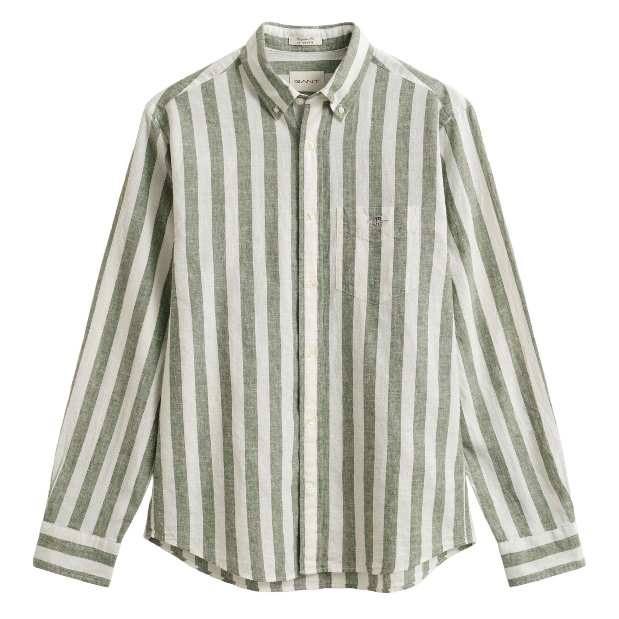 Gant Businesshemd Herren Hemd 1er Pack Leinen