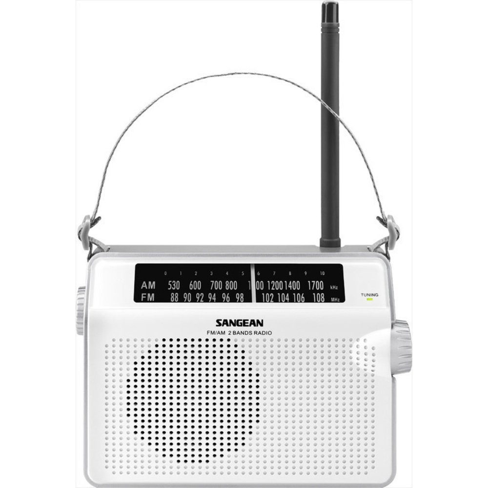 Sangean PR-D6 MW Weiß UKW, Radio Kofferradio Sangean